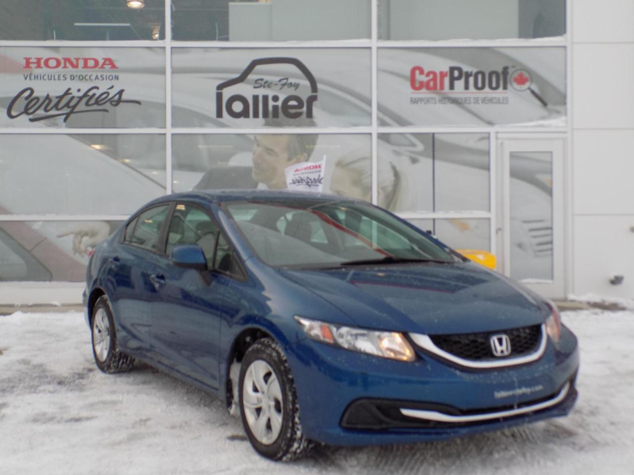 Used 2013 Honda Civic LX for sale in Québec, QC