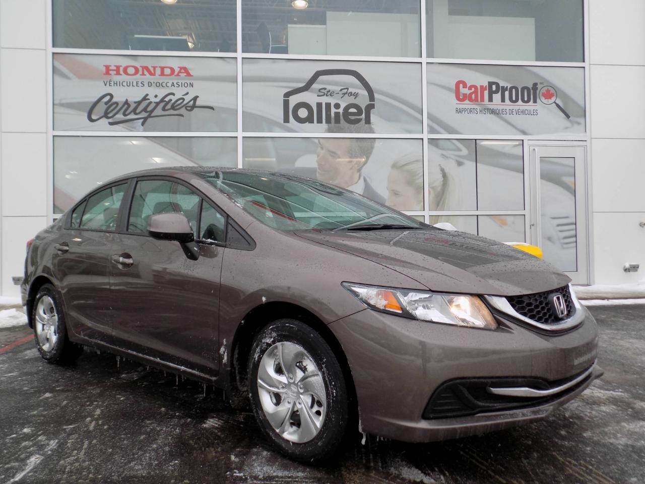 Used 2013 Honda Civic LX BAS MILLAGE for sale in Québec, QC