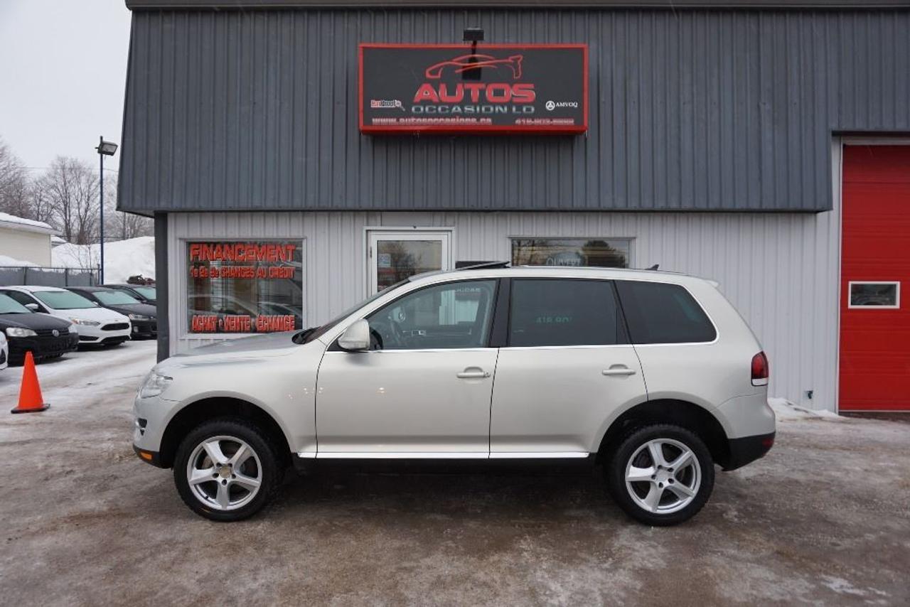 <a href=https://www.autosoccasions.ca/occasion/Volkswagen-Touareg-2009.html>https://www.autosoccasions.ca/occasion/Volkswagen-Touareg-2009.html</a>

VOLKSWAGEN TOUAREG 2 HIGHLINE AWD 2009 Édition Highline V6 3.6 Litres AWD TRACTION INTÉGRALE -- TRANSMISSION AUTOMATIQUE 6 RAPPORTS -- AVEC SEULEMENT 167 000 KM CERTIFIÉ VOLKSWAGEN / DOSSIER DENTRETIEN COMPLET CHEZ VOLKSWAGEN / 6 CYLINDRES 3.6 Litres TRÈS DURABLE ET FIABILITÉ VOLKS RECONNUE (RAPPORT CARPROOF DISPONIBLE) COULEUR EXTÉRIEUR GRIS, INTÉRIEUR EN CUIR NOIR / SIÈGES CHAUFFANTS,ÉLECTRIQUES ET MÉMOIRES. INSPECTION COMPLÈTE INCLUSE -- ÉCHANGE ACCEPTÉ -- FINANCEMENT FACILE SUR PLACE À PARTIR 4.99 % -- POSSIBILITÉ DE GARANTIE PROLONGÉE À PRIX IMBATTABLE Avec Caa et Groupe Ppp. ÉQUIPEMENT COMPLET HIGHLINE : AIR CLIMATISÉ - RÉGULATEUR DE VITESSES - TOIT OUVRANT ÉLECTRIQUE - PHARE ANTI-BROUILLARD - SYSTÈME NAVIGATION ET GPS - CAMERA DE RECULE - JANTES 16 POUCES / PNEUS DHIVER EXCELLENT - ORDINATEUR DE BORD - LECTEUR CD-Mp3 - CONTRÔLE AUDIO AU VOLANT - TRACTION CONTRÔLE - ATTACHE REMORQUE - VOLANT AJUSTABLE === POUR PLUS DINFORMATION DEMANDER (DAVID.LAMONTAGNE) 418-903-5882 // 418-931-4036 Cell === FINANCEMENT RAPIDE SUR PLACE À PARTIR 4.99 % NOUS SOMMES OUVERTS 6 JOURS : 2430 BOUL GUILLAUME-COUTURE, LÉVIS G6W-2R5 : AU PLAISIR DE VOUS SERVIR WWW.AUTOSOCCASIONS.CA