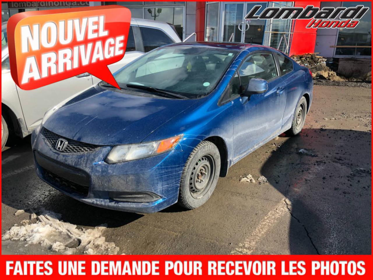 Used 2012 Honda Civic EX COUPÉ**TOIT OUVRANT ,CAMERA DE RECUL* for sale in Montréal, QC