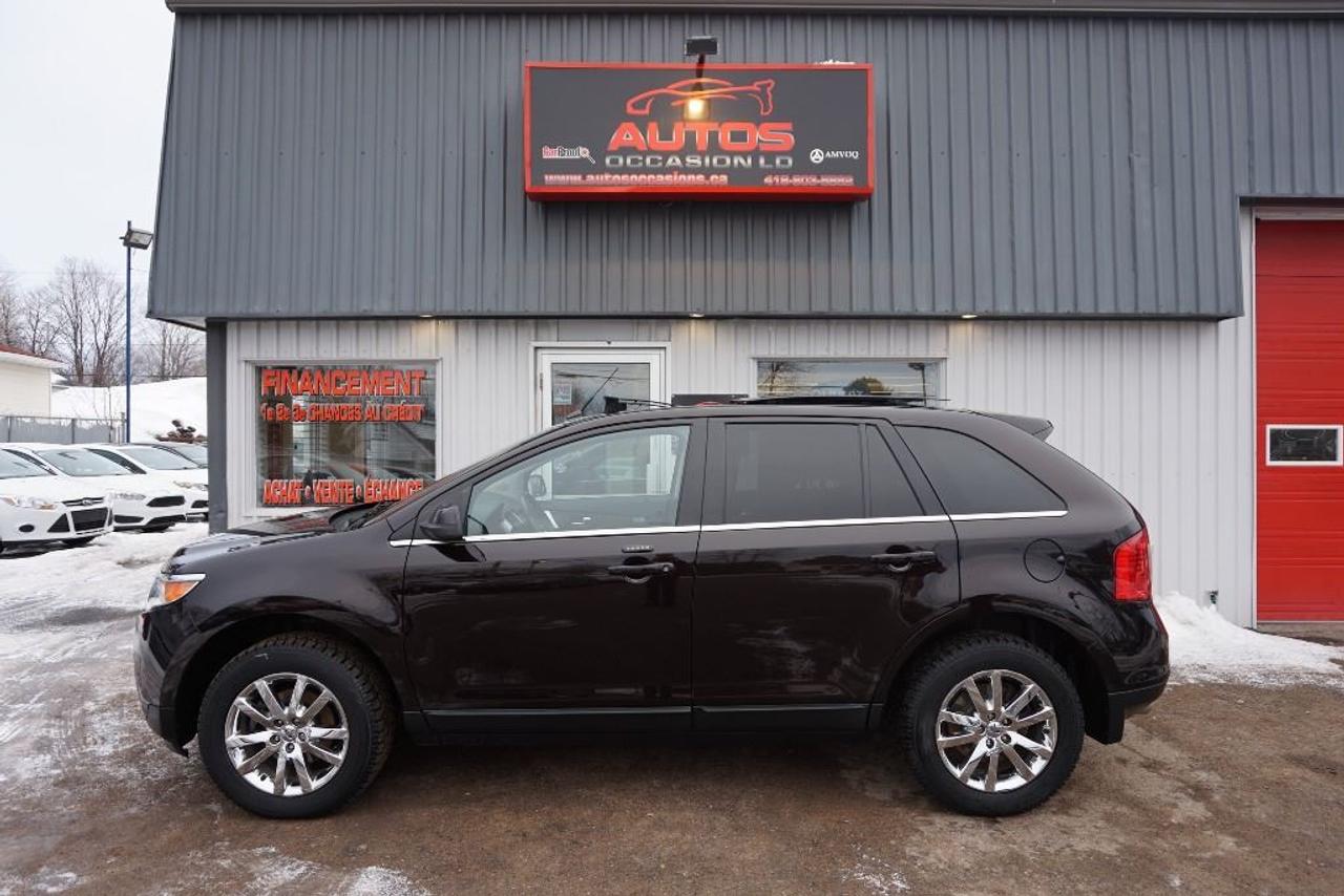 <a href=https://www.autosoccasions.ca/occasion/Ford-Edge-2013.html>https://www.autosoccasions.ca/occasion/Ford-Edge-2013.html</a>

FORD EDGE LIMITED AWD 2013 Édition Limited V-6 3.5 Litres AWD TRACTION INTÉGRALE ** LIMITED : CUIR TOIT PANORAMIQUE GPS NAV CAMERA DÉMARREUR JANTES CHROMÉ -- TRANSMISSION AUTOMATIQUE 6 RAPPORTS Avec Shift-Tronic -- AVEC SEULEMENT 77 000 KM CERTIFIÉ / JAMAIS ACCIDENTÉ : ENTRETENUE AVEC SOIN / 6 CYLINDRES 3.5 LITRES TRÈS DURABLE (JAMAIS ACCIDENTÉ : RAPPORT CARPROOF INCLUS) COULEUR EXTÉRIEUR BRUN MÉTALLISÉ, INTÉRIEUR EN CUIR COGNAC / SIÈGES ÉLECTRIQUES,CHAUFFANTS ET MÉMOIRES. INSPECTION COMPLÈTE INCLUSE -- ÉCHANGE ACCEPTÉ -- FINANCEMENT SUR PLACE À PARTIR 4.99 % -- GARANTIE INCLUS : 1 MOIS OU 1700 KM MOTOPROPULSEUR -- POSSIBILITÉ DE GARANTIE PROLONGÉE À PRIX IMBATTABLE Avec Caa Groupe Ppp. ÉQUIPEMENT COMPLET LIMITED : AIR CLIMATISÉ - RÉGULATEUR DE VITESSES - PHARE ANTI-BROUILLARD LED - DÉMARREUR À DISTANCE - TOIT OUVRANT ÉLECTRIQUE - TOIT PANORAMIQUE - SYSTÈME NAVIGATION ET GPS - CAMERA DE RECULE - JANTES 18 POUCES CHROMÉS / PNEUS DHIVER EXCELLENT - ORDINATEUR DE BORD - ÉCRAN TACTILE - LECTEUR CD/Mp3 - CONTRÔLE AUDIO VOLANT - BLUETOOTH/TÉLÉPHONE - VITRE TEINTÉES - ATTACHE REMORQUE - VOLANT AJUSTABLE === POUR PLUS DINFORMATION DEMANDER (DAVID.LAMONTAGNE) 418-903-5882 // 418-931-4036 Cell === FINANCEMENT SUR PLACE À PARTIR 4.99 % NOUS SOMMES OUVERTS 6 JOURS : 2430 BOUL GUILLAUME-COUTURE, LEVIS G6W-2R5 : WWW.AUTOSOCCASIONS.CA