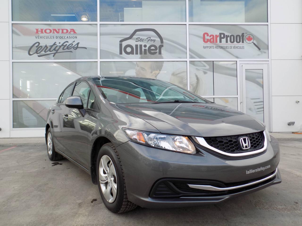 Used 2013 Honda Civic LX for sale in Québec, QC