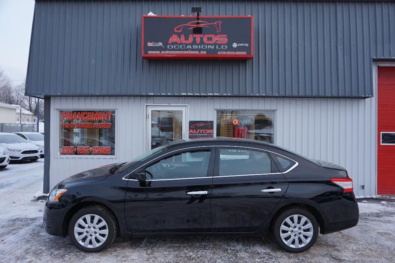 <a href=https://www.autosoccasions.ca/occasion/Nissan-Sentra-2014.html>https://www.autosoccasions.ca/occasion/Nissan-Sentra-2014.html</a>

NISSAN SENTRA 2014 Berline ?dition 1.8 S 4cyl 1.8 Litres ** TR?S BAS KILOM?TRAGE -- TRANSMISSION MANUELLE 6 VITESSES -- AVEC SEULEMENT 38 575 KM CERTIFIÉ NISSAN / 1 SEUL PROPRIÉTAIRE : BALANCE GARANTIE NISSAN COMPLETE / 4 CYLINDRES 1.8 Litres TRÈS ÉCONOMIQUE, DURABLE ET FIABILITÉ NISSAN RECONNUE (RAPPORT CARPROOF INCLUS) COULEUR EXTÉRIEUR NOIR, INTÉRIEUR GRIS FONCÉ / NOIR. INSPECTION COMPLÉTE INCLUSE -- ÉCHANGE ACCEPTÉE -- FINANCEMENT SUR PLACE ? PARTIR 4.99 % -- BALANCE DE GARANTIE NISSAN : 3 ANS OU 60 000 KM COMPLÉTE -- 5 ANS OU 100 000 KM GROUPE MOTOPROPULSEUR. ÉQUIPEMENT COMPLET DE BASE 1.8S : ORDINATEUR DE BORD - MODE ECO - MODE SPORT - TÉLÉVÉROUILLAGE A DISTANCE - ENJOLIVEUR DE ROUES / PNEUS D?T? EXCELLENT - LECTEUR CD-Mp3 - PRISE USB/AUXILIAIRE - GROUPES ÉLECTRIQUES COMPLETS - TRACTION CONTROLE - SI?GES RABATTABLES - VOLANT AJUSTABLE === POUR PLUS DINFORMATION DEMANDER (DAVID.LAMONTAGNE) 418-903-5882 // 418-931-4036 Cell === FINANCEMENT FACILE SUR PLACE ? PARTIR DE 4.99 % NOUS SOMMES OUVERTS 6 JOURS : 2430 BOUL GUILLAUME-COUTURE, LÉVIS G6W-2R5 : AU PLAISIR DE VOUS SERVIR WWW.AUTOSOCCASIONS.CA