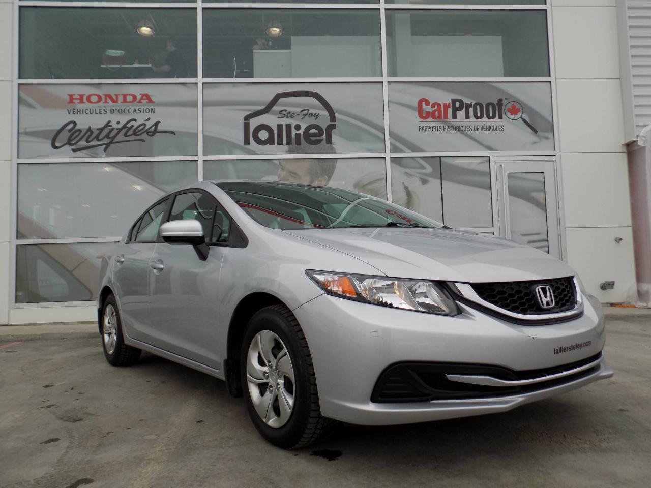Used 2014 Honda Civic LX for sale in Québec, QC