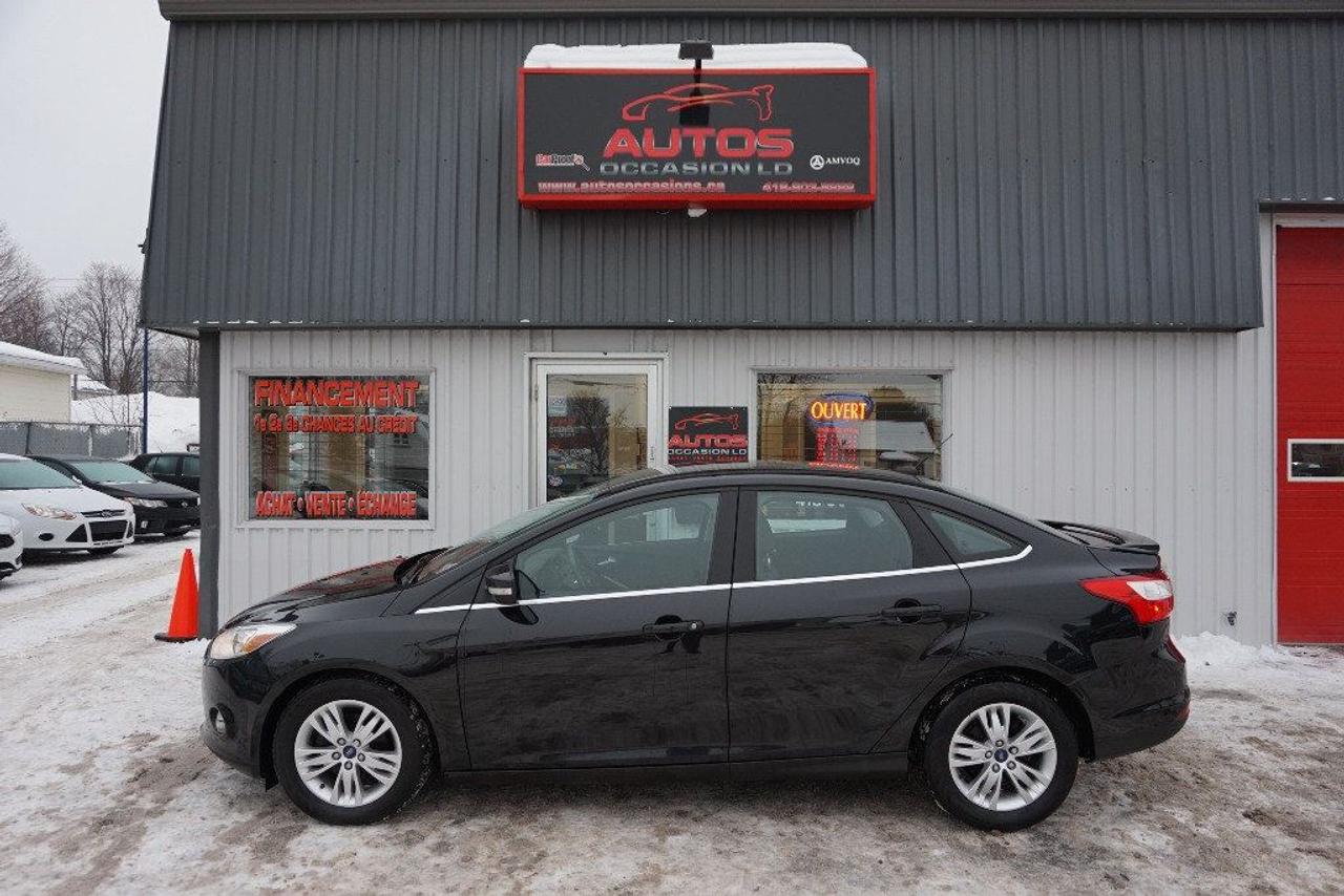 <a href=https://www.autosoccasions.ca/occasion/Ford-Focus-2012.html>https://www.autosoccasions.ca/occasion/Ford-Focus-2012.html</a>

FORD FOCUS SEL 2012 Berline 4 Portes Édition SEL 4cyl 2.0 LITRES ** FULL ÉQUIPÉ A/C MAGS BLUETOOTH SIÈGES CHAUFFANTS -- TRANSMISSION MANUELLE 5 VITESSES -- AVEC SEULEMENT 100 282 KM CERTIFIÉ / 1 SEUL PROPRIÉTAIRE : JAMAIS ACCIDENTÉ / 4 CYLINDRES 2.0 Litres TRÈS ÉCONOMIQUE ET DURABLE (JAMAIS ACCIDENTÉ : RAPPORT CARPROOF DISPONIBLE) COULEUR EXTÉRIEUR NOIR, INTÉRIEUR GRIS FONCÉ / NOIR + SIÈGES CHAUFFANTS. INSPECTION COMPLÈTE INCLUSE -- ÉCHANGE ACCEPTÉ -- FINANCEMENT SUR PLACE À PARTIR 4.99 % -- GARANTIE INCLUS : 1 MOIS OU 1700 KM MOTOPROPULSEUR -- POSSIBILITÉ DE GARANTIE PROLONGÉE À PRIX IMBATTABLE Avec Caa et Groupe Ppp. ÉQUIPEMENT COMPLET SEL : AIR CLIMATISÉ BI-ZONES - RÉGULATEUR DE VITESSES - AILERON - PHARE ANTI-BROUILLARD - SIÈGES CHAUFFANTS - JANTES 16 POUCES / PNEUS DÉTÉ EXCELLENT - LECTEUR CD-Mp3 - PRISE AUXILIAIRE - CONTRÔLE AUDIO AU VOLANT - BLUETOOTH/TÉLÉPHONE - GROUPES ÉLECTRIQUES COMPLETS - SERVO DIRECTION - FREINS ABS - VOLANT AJUSTABLE === POUR PLUS DINFORMATION DEMANDER (DAVID.LAMONTAGNE) 418-903-5882 // 418-931-4036 Cell === FINANCEMENT SUR PLACE 4.99 % NOUS SOMMES OUVERTS 6 JOURS : 2430 BOUL GUILLAUME-COUTURE, LÉVIS G6W-2R5 : AU PLAISIR DE VOUS SERVIR WWW.AUTOSOCCASIONS.CA