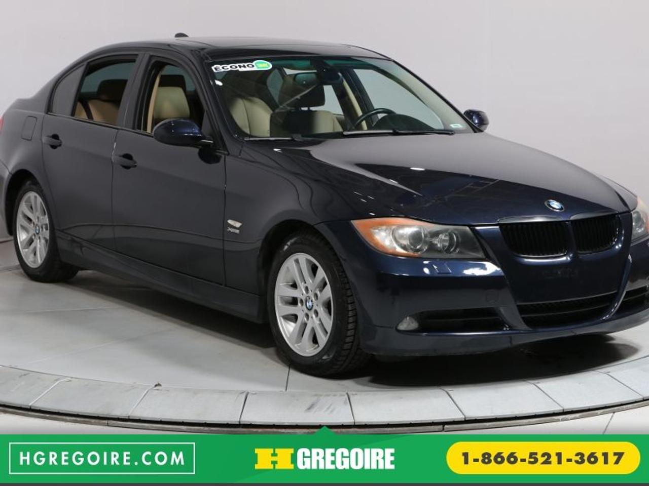 <a href=https://www.autoaubaine.com/BMW-328-c7023730.html>https://www.autoaubaine.com/BMW-328-c7023730.html</a>

BMW 328xi 328xi Awd A/c Cuir Toit Mags Bluethoot 2007

Freins ABS, Lecteur MP3, Miroirs chauffants, Volant ajustable, Volant gain de cuir, Antipatinage, Phares antibrouillards, Climatisation

BAS KILOMÉTRAGE, Ensemble audio premium, HGrégoire Écono, cest des véhicules à petits prix. Inspecté selon les normes de la SAAQ, le prix écono reflète létat mécanique et esthétique du véhicule. Bénéficiez du prix denchère et achetez en toute confiance en traitant directement avec le leader au Québec. Certaines conditions peuvent sappliquer, visiter une succursale HGrégoire pour les détails. Normes de la SAAQ: https://saaq.gouv.qc.ca/immatriculation/verification-mecanique/lors-verification-mecanique