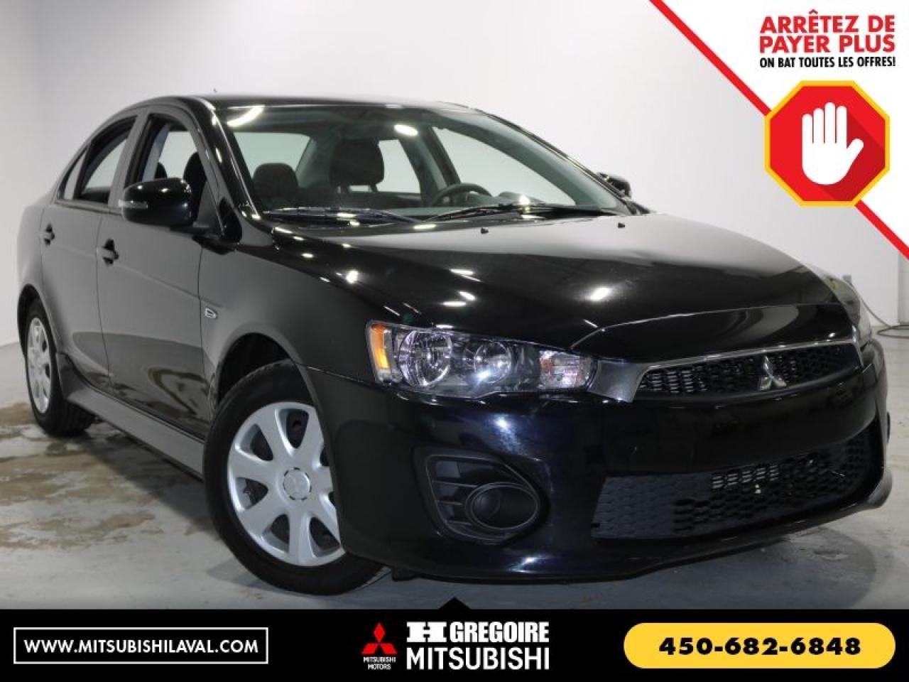 Used 2016 Mitsubishi Lancer ES CVT SIEGES-CHAUF for sale in St-Léonard, QC
