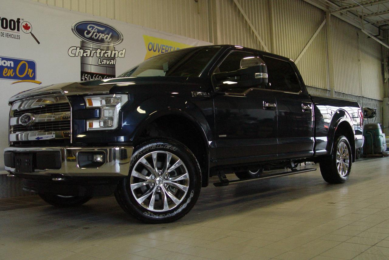 <a href=https://www.chartrandford.com/occasion/Ford-F150-2016.html>https://www.chartrandford.com/occasion/Ford-F150-2016.html</a>

Ford F-150 LARIAT Super Crew 4RM 2016

Le F-150 est le camion révolutionnaire sur lequel vous pouvez compter pour exécuter votre travail. 
 
Conçu dès le départ pour être durable, capable et facile à opérer

Procure une combinaison impressionnante de puissance, de capacités et de rendement écoénergétique, des matériaux perfectionnés qui augmentent la durabilité aux innovations dans le plateau de pickup

Des technologies de pointe, conçues sur mesure, font du F-150 le modèle le plus intelligent jamais construit.

La Carrosserie et le plateau en alliage d aluminium à haute résistance de calibre militaire et cadre entièrement caissonné en acier à haute résistance assurent la réputation « dur de dur » du F-150 en matière de qualité, de durabilité et de robustesse

Disponible dès maintenant chez Chartrand Ford à Laval à deux pas de Montréal. Les meilleures transactions sont chez Chartrand Ford. Le financement est facile et rapide. Notre équipe dexpert saura répondre à toutes vos questions au 450.669.6110