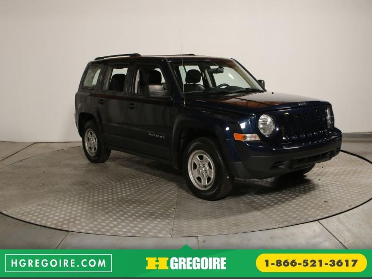 <a href=https://www.autoaubaine.com/Jeep-Patriot-c6931906.html>https://www.autoaubaine.com/Jeep-Patriot-c6931906.html</a>

Jeep Patriot North Cuir Bas Kilometrage 2013

Freins ABS, Lecteur MP3, Miroirs chauffants, Volant ajustable, Antipatinage, Phares antibrouillards

ECONOMISER 9 900$! BAS KILOMÉTRAGE, JAMAIS ACCIDENTÉ, Aucun frais caché, Taux dintérêt imbattable! Ouvert 7 jours. Inspection en plus de 125 points et rigoureux processus de remise à neuf. Satisfaction garantie de 3 jours ou argent remis et privilège déchange 30 jours. Obtenez le meilleur taux de financement et même une 2e ou 3e chance au crédit. Pour plus dinformation sur cette voiture et pour obtenir le rapport dhistorique CarProof gratuitement, visitez https://www.hgregoire.com/fr-stk/915675. *Prix du manufacturier neuf (20 695$)