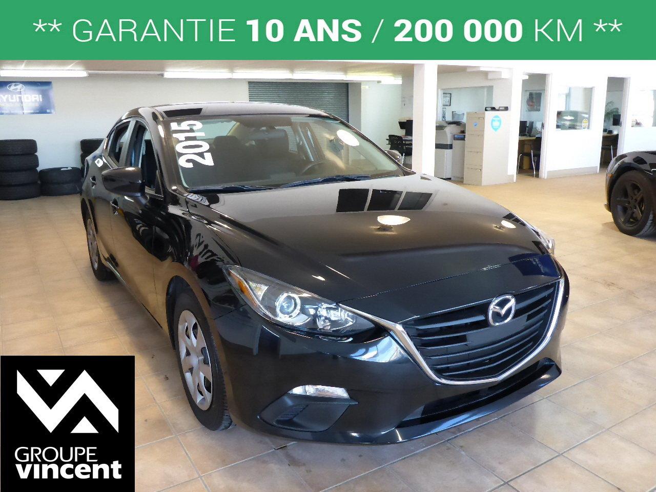 <a href=https://www.autoaubaine.com/Mazda-3-c7004880.html>https://www.autoaubaine.com/Mazda-3-c7004880.html</a>

Mazda 3 GX**D?MARRAGE SANS CL?** Fiable et ?conomique ! 2015Essuie-glaces intermittents, Anti-démarreur, Freins ABS, Contrôle de stabilité, Coussin gonflable conducteur, Coussins gonflables latéraux, Lecteur CD, Lecteur MP3, Portes électriques, Vitres électriques, Commandes audio au volant, Volant ajustable, Enjoliveurs, Tapis protecteurs, Radio AM/FM, Phares automatiques, Rétroviseur électrique, Direction assistée, Télédéverrouillage, Système d\alarme, Coussins gonflables arrière pour la tête, Sièges tissu, Démarrage sans clé, Freins à disque, Rétroviseurs électriques, Antipatinage, Verrous de sécurité pour enfants, Sièges baquets, Prise Auxiliaire, Technologie Bluetooth intégrée, Port USB