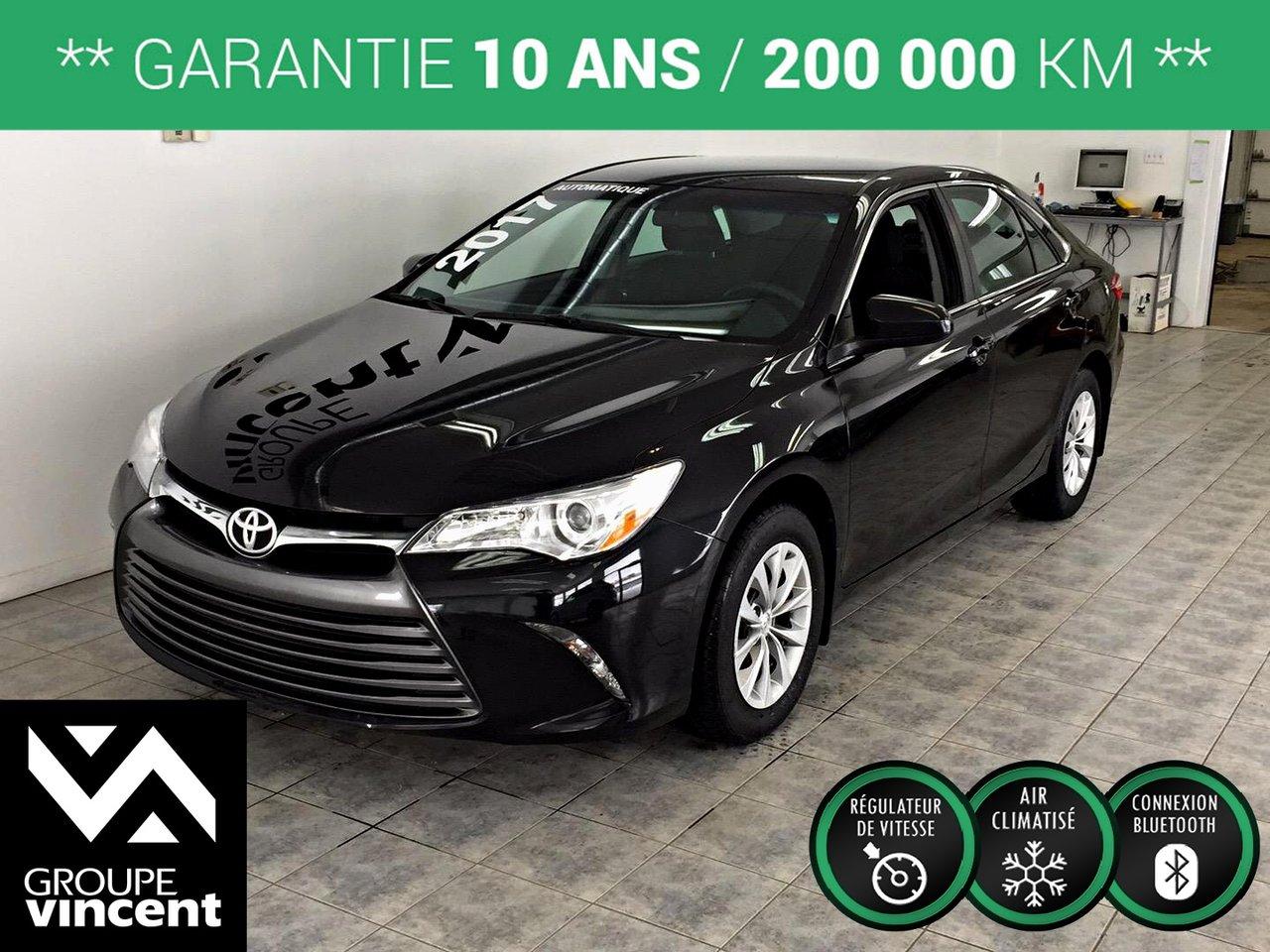 <a href=https://www.autoaubaine.com/Toyota-Camry-c7023794.html>https://www.autoaubaine.com/Toyota-Camry-c7023794.html</a>

Toyota Camry **BLUETOOTH/ CAM?RA DE RECUL** Confort et fiabilit?. 2017Régulateur de vitesse, Essuie-glaces intermittents, Anti-démarreur, Freins ABS, Contrôle de stabilité, Lecteur CD, Lecteur MP3, Volant ajustable, Tapis protecteurs, Caméra de recul, Phares automatiques, Rétroviseur électrique, Direction assistée, Rétroviseurs chauffants, Démarrage sans clé, Freins à disque, Antipatinage, Verrous de sécurité pour enfants, Sièges baquets, Technologie Bluetooth intégrée, Climatisation
