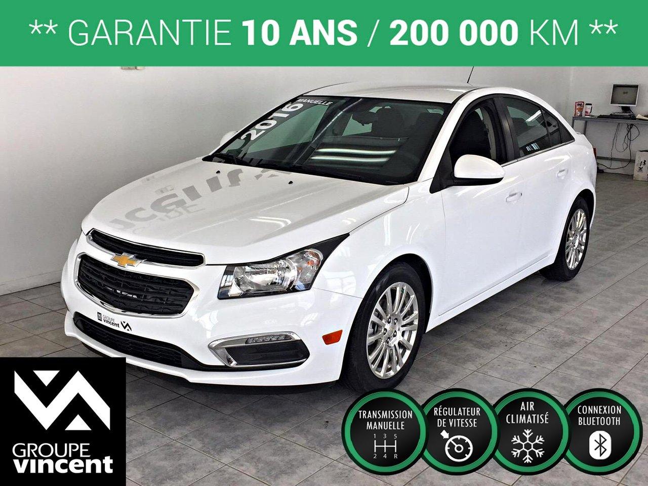 Used 2016 Chevrolet Cruze Eco Gar. for sale in Shawinigan, QC