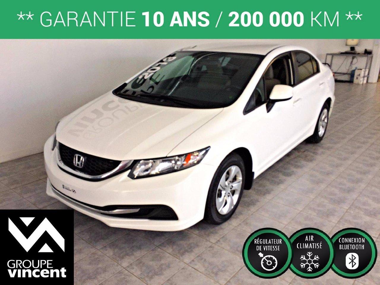 Used 2013 Honda Civic Lx Gar. 10 Ans for sale in Shawinigan, QC