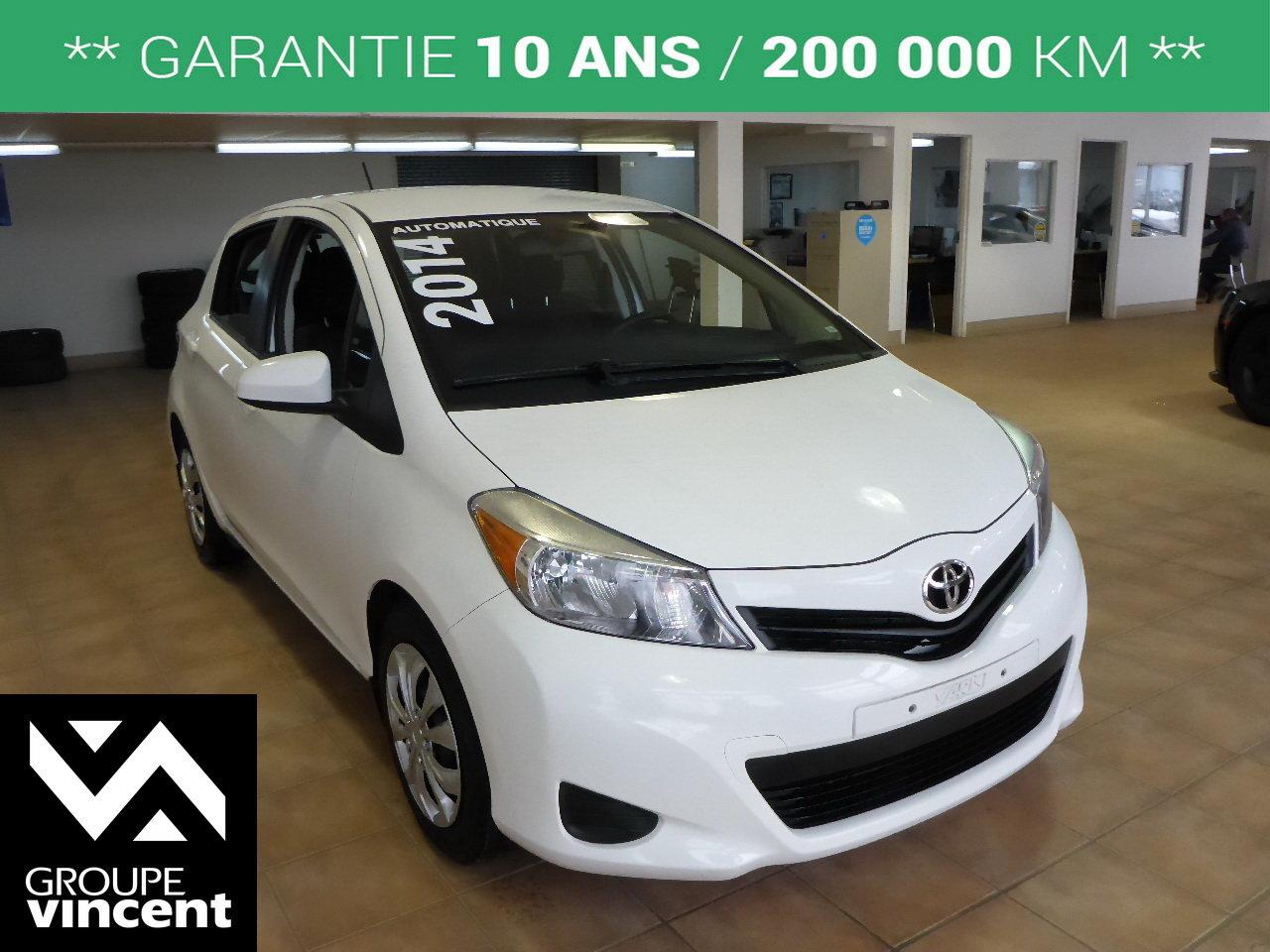 <a href=https://www.autoaubaine.com/Toyota-Yaris-c7017966.html>https://www.autoaubaine.com/Toyota-Yaris-c7017966.html</a>

Toyota Yaris LE**GARANTIE 10 ANS** Bas kilom?trage ! 2014Essuie-glaces intermittents, Essuie-glace arrière, Anti-démarreur, Freins ABS, Contrôle de stabilité, Coussin gonflable conducteur, Coussins gonflables latéraux, Lecteur CD, Lecteur MP3, 6 Haut-parleurs, Portes électriques, Tachymètre, Vitres électriques, Air climatisé, Sièges arrières rabattables, Volant ajustable, Enjoliveurs, Tapis protecteurs, Radio AM/FM, Direction assistée, Télédéverrouillage, Système d\alarme, Coussins gonflables arrière pour la tête, Sièges tissu, Rétroviseurs électriques, Antipatinage, Sièges baquets, Technologie Bluetooth intégrée, Cache bagages