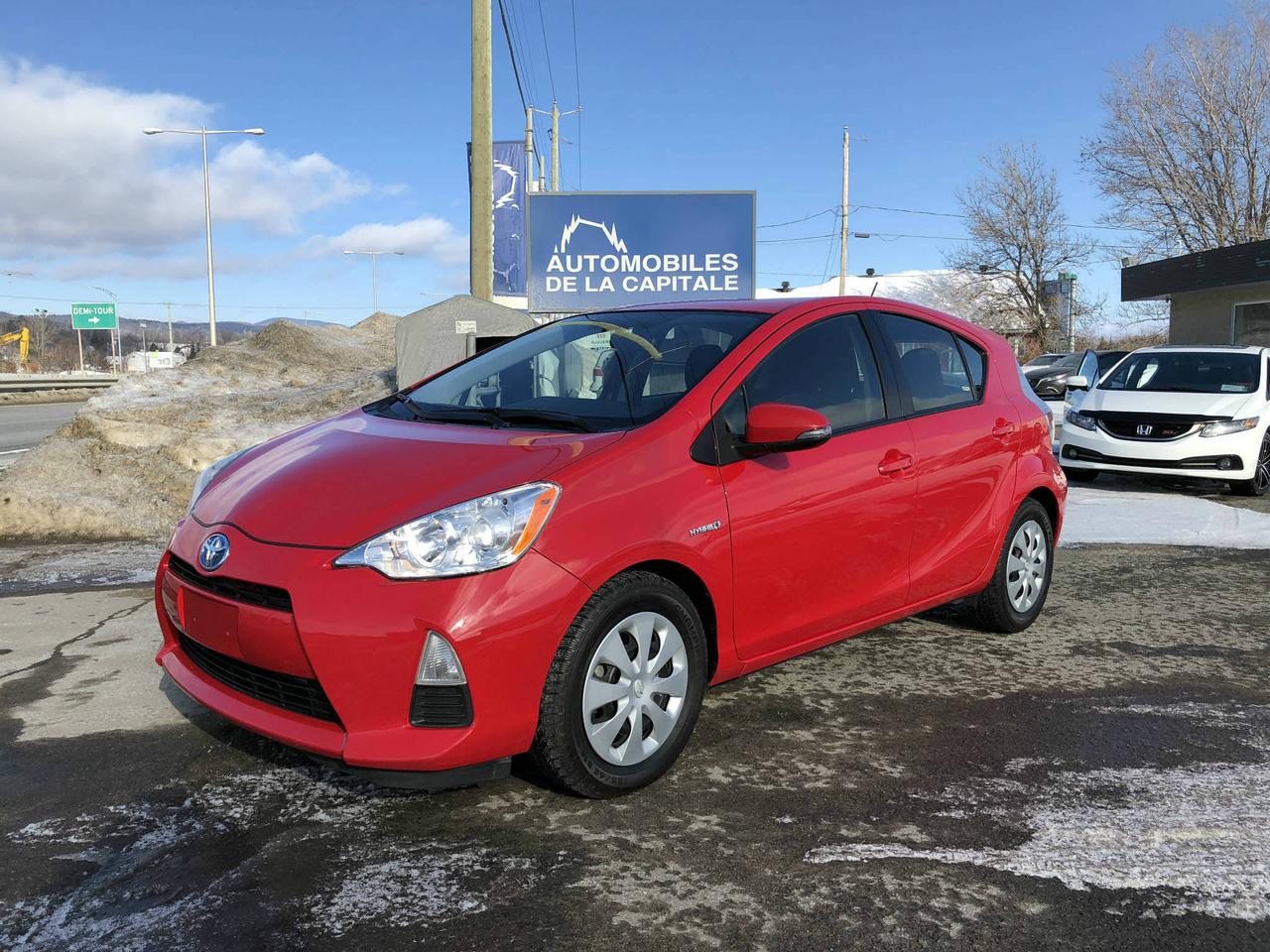 <a href=https://www.automobilesdelacapitale.com/occasion/Toyota-Prius_C-2014.html>https://www.automobilesdelacapitale.com/occasion/Toyota-Prius_C-2014.html</a>

*** Toyota Prius C 2014 - 12,995$ ***
- 58$/semaine x 78 mois - 0$ comptant
- 93,000km (certifié) - Hybride 
- Bluetooth - Prise AUX et USB
- A/C (fonctionnel) - Groupe électrique 
- Un seul propriétaire (Rapport Carproof) 
- Véhicule inspecté - Échange accepté
- 2e et 3e chance aux crédits disponible
- OUVERT 7 JOURS SUR 7
- Consultez tout notre inventaire sur: 
http://www.automobilesdelacapitale.com 
- Le versements est calculé avec un taux de 5,24% avec un engagement total de 19,600$ (TPS, TVQ, intérêts et capital INCLUS)
- Prêt ouvert remboursable en tout temps, en totalité et sans pénalité