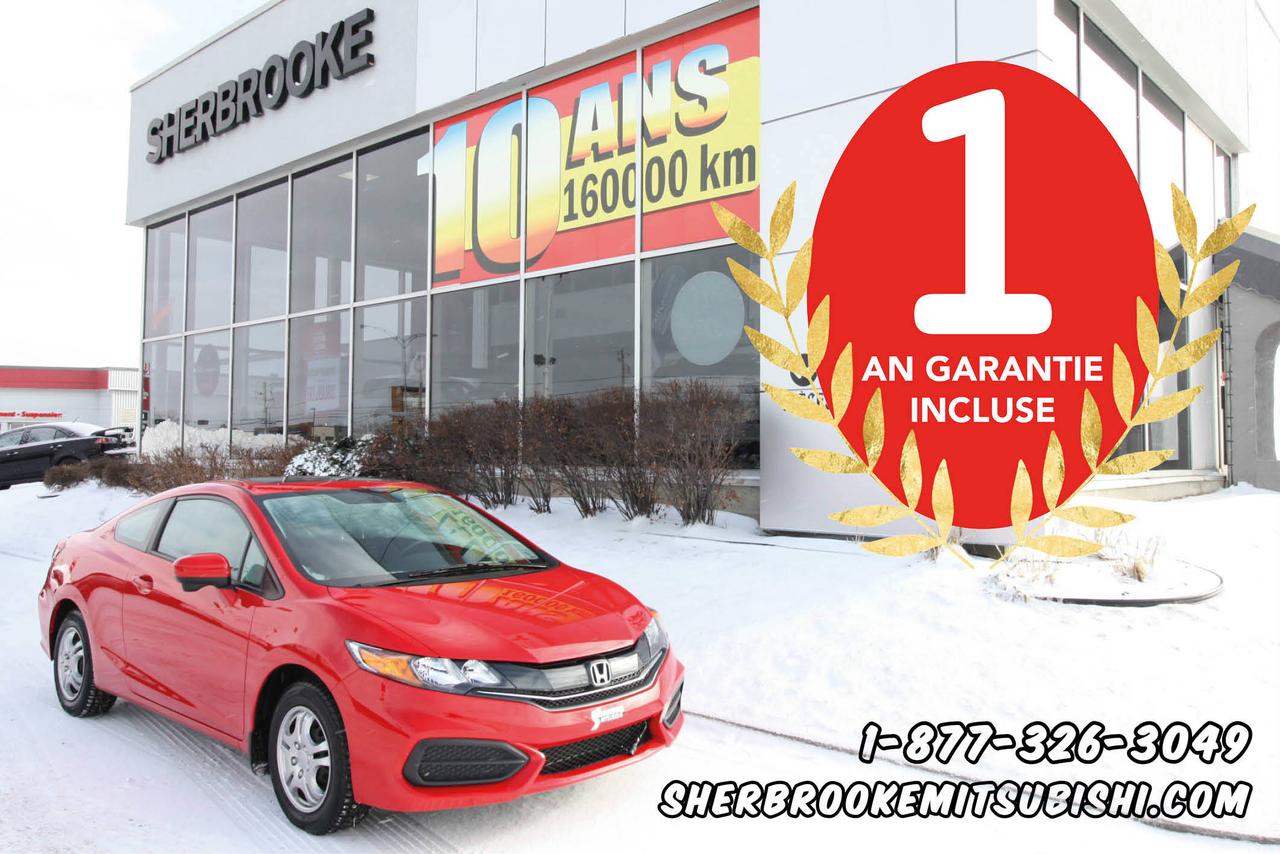 <a href=https://www.sherbrookemitsubishi.com/occasion/Honda-Civic-2015.html>https://www.sherbrookemitsubishi.com/occasion/Honda-Civic-2015.html</a>

**SEULEMENT 64$/semaine** Excellent État, Comme Neuf, Caméra de recul, Sièges chauffants, Toît ouvrant, Couvercle de coffre télécommandé, Jantes aluminium, Cruise control, Verrouillage sans clés, Vitres Électriques, et bien plus... À Voir!!

**1-877-326-3049**

Rapport dhistorique Carproof disponible.

Ouvert le samedi de 10h à 16h. 

Pour une expérience dachat et un service des plus agréable cest Sherbrooke Mitsubishi, membre de lÉquipe Précision Auto. Visiter notre site web sherbrookemitsubishi.com ou equipeprecisionauto.ca pour voir tout notre inventaire de véhicules usagés. Plus de 100 véhicules usagés de toute marque au même endroit.

Situé en Estrie à Sherbrooke et Magog, près de Granby et Bromont.

Venez voir notre inventaire nous achetons et vendons des voitures doccasions de toutes marque.

Informez-vous auprès de nos conseillés qualifiés pour connaitre nos Programmes de Financement EN LIGNE Avantageux!

Frais administratif de 599$ pour la garantie 1 an incluse, Protection Plus Sherbrooke Mitsubishi.

Le paiement de $64.68 / semaine est basé sur un prix de vente de $16995 avec $0 comptant sur un terme de 84 mois avec un taux dintérêt de 5.49% (taux peut varier). Le paiement inclus les intérêts et le capital (taxes incluses). Les immatriculations et les assurances-prêt sont en sus. Le tout sur approbation du crédit. Les taux et termes sont à titre indicatif seulement.