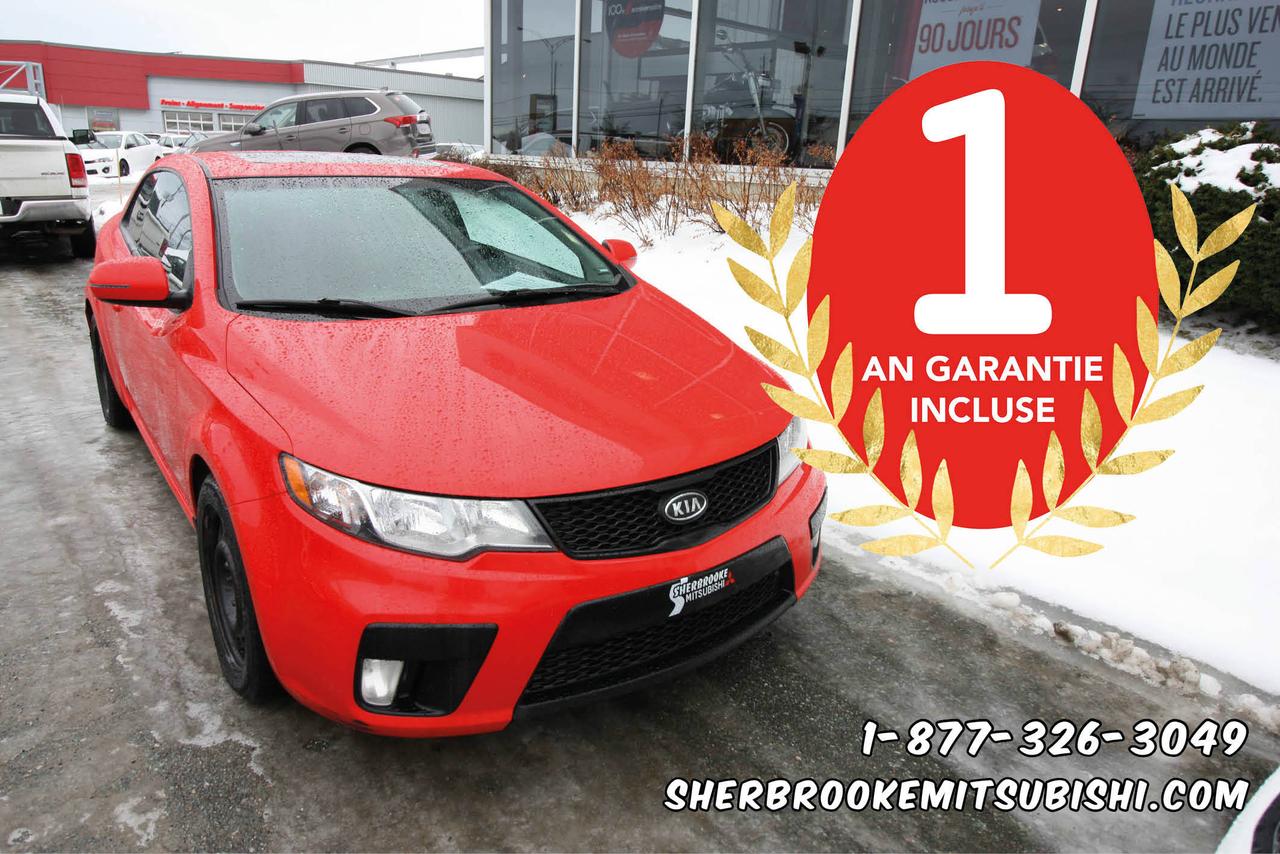<a href=https://www.sherbrookemitsubishi.com/occasion/Kia-Forte_Koup-2013.html>https://www.sherbrookemitsubishi.com/occasion/Kia-Forte_Koup-2013.html</a>

**Toît Ouvrant, Sièges chauffants, Intérieur en cuir, Vitres Électriques, Verrouillage sans clés, A/C, Intérieur tissus, Cruise control, Phares antibrouillard, Sièges arrière pliants, et bien plus... À Voir!!

**1-877-326-3049**

Rapport dhistorique Carproof disponible.

Ouvert le samedi de 10h à 16h. 

Pour une expérience dachat et un service des plus agréable cest Sherbrooke Mitsubishi, membre de lÉquipe Précision Auto. Visiter notre site web sherbrookemitsubishi.com ou equipeprecisionauto.ca pour voir tout notre inventaire de véhicules usagés. Plus de 100 véhicules usagés de toute marque au même endroit.

Situé en Estrie à Sherbrooke et Magog, près de Granby et Bromont.

Venez voir notre inventaire nous achetons et vendons des voitures doccasions de toutes marque.

Informez-vous auprès de nos conseillés qualifiés pour connaitre nos Programmes de Financement EN LIGNE Avantageux!

Frais administratif de 599$ pour la garantie 1 an incluse, Protection Plus Sherbrooke Mitsubishi.