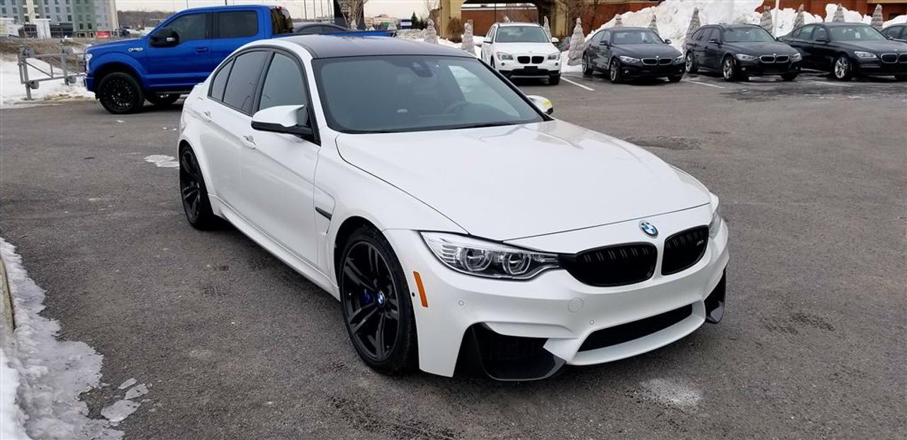 <a href=https://www.bmwwestisland.com/occasion/BMW-M3-2016.html>https://www.bmwwestisland.com/occasion/BMW-M3-2016.html</a>

M3 MINERAL WHITE METALLIC ON BLACK FULL MERINO LEATHER, HEATED SPORT SEATS, HEATED REAR SEATS, HEATED STEERING WHEEL, COMFORT ACCESS, NAVIGATION, HEADS UP DISPLAY, REAR VIEW CAMERA, SIRIUS RADIO, DOUBLE CLUTCH TRANSMISSION WITH PADDLE SHIFT, M ADAPTIVE SUSPENSION, M PERFORMANCE TITANIUM EXHAUST WITH CARBON TIPS, ADAPTIVE LED HEADLIGHTS, CONNECTED DRIVE PROFESSIONAL, AUTOMATIC CLIMATE CONTROL, AUTOMATIC RAIN SENSING WIPERS...     BMW West Island à Montréal (Dorval) offre une grande   sélection de véhicules doccasion BMW Série Certifiée     En faisant affaire avec BMW West Island,   vous choisissez de vrais professionnels capables de vous faire   profiter dun service impeccable     Nous vous assurons de faire tous les efforts nécessaires pour sassurer que lachat de de votre véhicule doccasion se déroule en toute simplicité, sans surprises, le tout dans une atmosphère agréable.   Votre achat dun véhicule haut de gamme chez BMW West Island sera une expérience inoubliable. Notre équipe dynamique et courtoise est à votre disposition pour répondre à toutes vos questions   sur nos véhicules usagés. Nous ferons un devoir de   vous guider pour faire le meilleur choix afin de   répondre à vos attentes et votre budget.     BMW West Island in Dorval offers a large   selection of Pre-Owned BMW Certified Series   When doing business with BMW West Island,   you chose true professionals able to make you   enjoy superior, quality and impeccable service,   along with a large inventory of used quality cars   for sale.   We have at heart to make your buying   experience with us unforgettable. That is why we   make every effort to ensure that the purchase of   your Pre-Owned vehicle takes place in complete   simplicity, with no surprises, all in a very friendly   atmosphere.   Our friendly and courteous team is at your b  disposal to respond to all questions you may   have about any of our Pre-Owned vehicles, and   guide you to make the best choice which will   meet your expectations and your budget. BMW   West Island is set to exceed your grandest   expectations.    BMW West Island : Une classe à part!  / BMW West Island : In a class of its own!    certified seriesBMW West Island à Montréal (Dorval) offre une grande   sélection de véhicules doccasion BMW Série Certifiée     En faisant affaire avec BMW West Island,   vous choisissez de vrais professionnels capables de vous faire   profiter dun service impeccable     Nous vous assurons de faire tous les efforts nécessaires pour sassurer que lachat de de votre véhicule doccasion se déroule en toute simplicité, sans surprises, le tout dans une atmosphère agréable.   Votre achat dun véhicule haut de gamme chez BMW West Island sera une expérience inoubliable. Notre équipe dynamique et courtoise est à votre disposition pour répondre à toutes vos questions   sur nos véhicules usagés. Nous ferons un devoir de   vous guider pour faire le meilleur choix afin de   répondre à vos attentes et votre budget.     BMW West Island in Dorval offers a large   selection of Pre-Owned BMW Certified Series   When doing business with BMW West Island,   you chose true professionals able to make you   enjoy superior, quality and impeccable service,   along with a large inventory of used quality cars   for sale.   We have at heart to make your buying   experience with us unforgettable. That is why we   make every effort to ensure that the purchase of   your Pre-Owned vehicle takes place in complete   simplicity, with no surprises, all in a very friendly   atmosphere.   Our friendly and courteous team is at your   disposal to respond to all questions you may   have about any of our Pre-Owned vehicles, and   guide you to make the best choice which will   meet your expectations and your budget. BMW   West Island is set to exceed your grandest   expectations.    BMW West Island : Une classe à part!  / BMW West Island : In a class of its own!