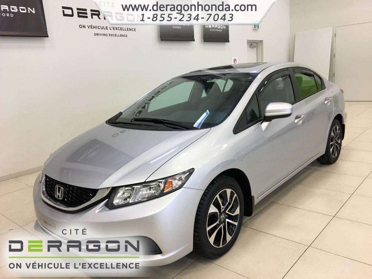 Used 2014 Honda Civic Ex+démarreur à for sale in Cowansville, QC