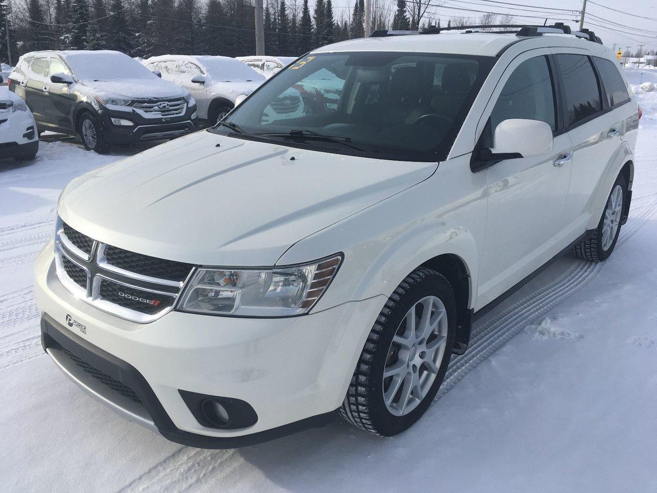 <a href=https://www.poirierhyundai.ca/occasion/Dodge-Journey-2013.html>https://www.poirierhyundai.ca/occasion/Dodge-Journey-2013.html</a>

Dodge Journey R/T AWD CUIR TOIT HITCH Pneus d\hiver inclus 2013Régulateur de vitesse, Essuie-glaces intermittents, Anti-démarreur, Freins ABS, Contrôle de stabilité, Coussin gonflable conducteur, Coussins gonflables latéraux, Démarreur à distance, Lecteur CD, Lecteur MP3, Intérieur en cuir, Lampes de lecture arrière, Volant ajustable, Tapis protecteurs, Volant gainé de cuir, Phares automatiques, Rétroviseur électrique, Direction assistée, Rétroviseurs chauffants, Siège à réglage électrique, Coussins gonflables arrière pour la tête, Siège conducteur - soutien lombaire, Freins à disque, Sièges chauffants - Avant, Antipatinage, Phares antibrouillards, Verrous de sécurité pour enfants, Système de surveillance de la pression des pneus, Sièges baquets, Coussin gonflable - Commutateur de mise en/hors fo, Rétroviseur à atténuation automatique, Climatisation, Volant chauffant