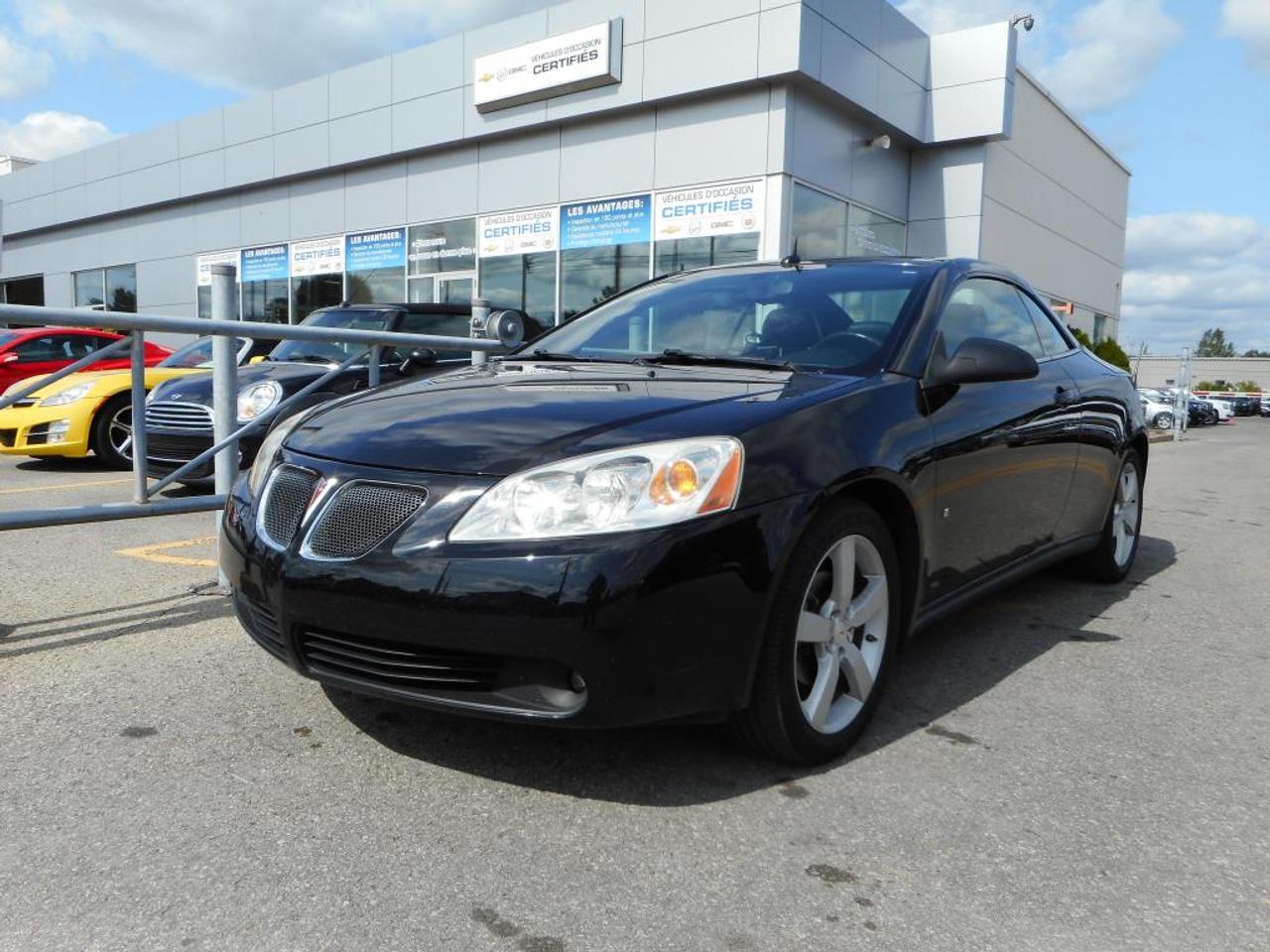 <a href=https://www.boisvertchevrolet.com/occasion/Pontiac-G6-2008.html>https://www.boisvertchevrolet.com/occasion/Pontiac-G6-2008.html</a>

G6 GT CONVERTIBLE V6 3.5L,CUIR,PEDALES A REGLAGE ELECTRIQUE,DEMAREUR A DISTANCE,PHARES ANTIBROUILLARDS,COMMANDES AU VOLANT,SIEGES CONDUCTEUR EPECTRIQUE,SIEGES AVANT CHAUFFANTS,ROUE 18PO,SYSTEME DE SON MONSOON HAUTE PERFORMANCE
