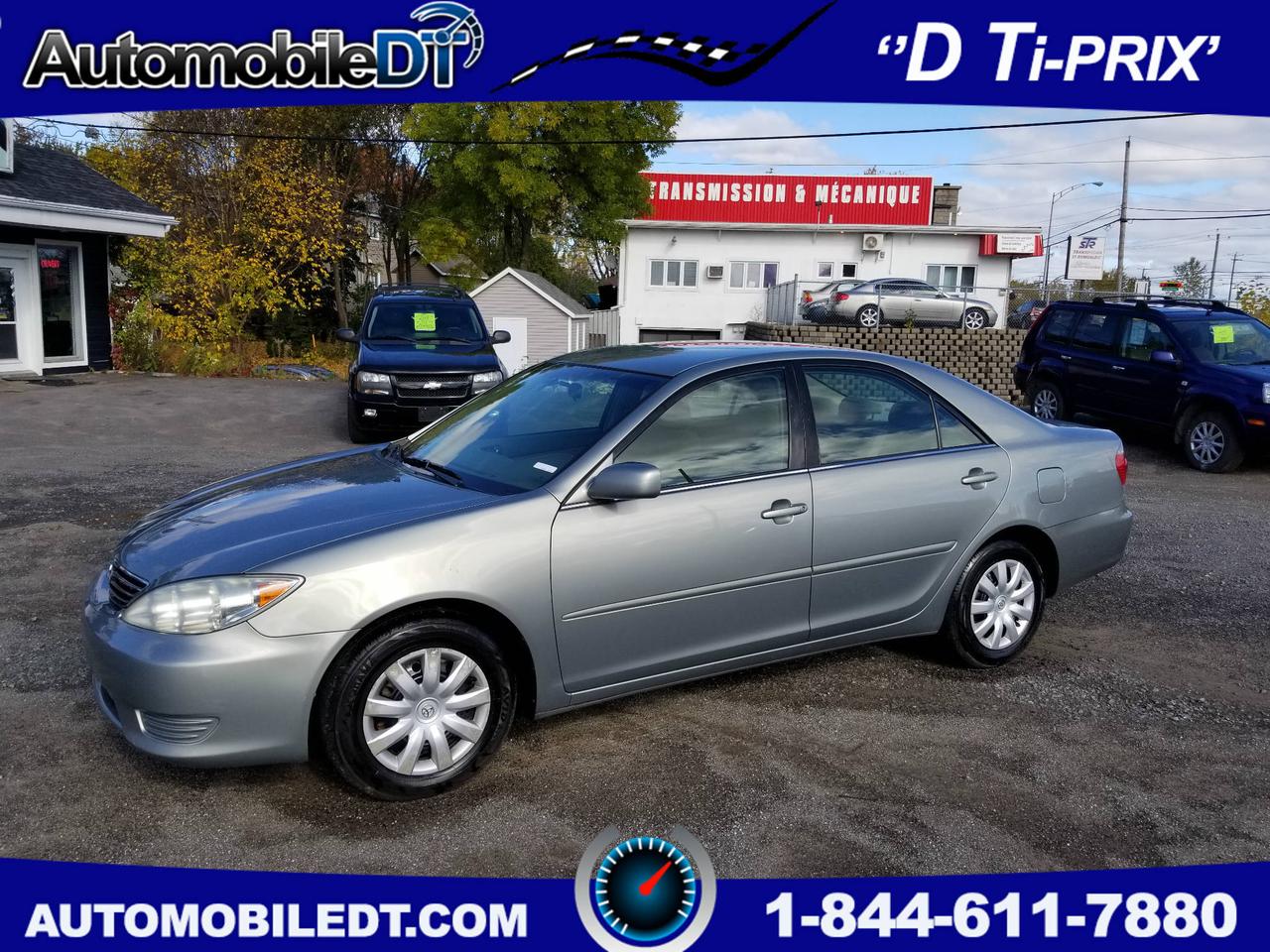 <a href=https://www.autoaubaine.com/Toyota-Camry-c6939796.html>https://www.autoaubaine.com/Toyota-Camry-c6939796.html</a>

Toyota Corolla Camry LE AUTOMATIQUE FULL avec Cruise control A/C démarreur à distance! très fiable et ultra propre 2.4L  Ancien proprio Mme 78ans WOW directement de chez Toyota *** 171111KM WOW *** Millage certifié tous les papiers a lappuie!Carroserie Très propre
 
Garantie 1 mois/1700Km Groupes Motopropulseur! Possibilité dune garantie de 1 an 15000km sur groupes motopropulseur

 *Venez nous rencontrer!Plus de 30 véhicules à bas prix, nous nous spécialisons dans les moins de 5 000$. Situé à cinq minutes du pont de Québec, 1767 boulevard Guillaume-Couture à Saint-Romuald,Qc G6W 3P3. Nous sommes reconnus pour notre services après vente IMPECCABLE.  Financement Accord D 36 mois 44$ par semaine Taxe et Transit inclus 0 COMPTANT 

Membre AMVOQ * 7 jours  1-855-886-3602 *418-903-6868 Pour voir notre inventaire AutomobileDT.com Chez Automobile DT Toujours D Ti-prix!!