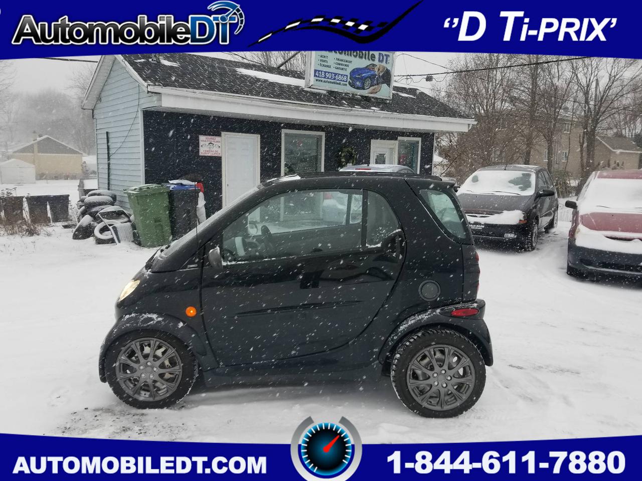 <a href=https://www.autoaubaine.com/Smart-Fortwo-c6943356.html>https://www.autoaubaine.com/Smart-Fortwo-c6943356.html</a>

Smart Fortwo Automatique avec Seulement 82300KM Toutes équipée 0.8L Ultra Économique Jamais accidenté Rapport carproof fournie! Millage certifié tous les papiers a lappuie! 

Garantie 1mois/1700KM Groupes Motopropulseur!Possibilité dune garantie de 1 an 15000km sur groupes motopropulseur !

***Venez nous rencontrer!!Plus de 30 véhicules à bas prix, nous nous spécialisons dans les moins de 5 000$. Situé à cinq minutes du pont de Québec, 1767 boulevard Guillaume-Couture à Saint-Romuald,Qc G6W 3P3. Nous sommes reconnus pour notre services après vente IMPECCABLE. 

Financement Accord D 36 mois 26$ par semaine Taxe et Transit inclus 0 COMPTANT faite votre demande en ligne Desjardins.com Membre AMVOQ *** 7 jours 1-855-886-3602 ***  418-903-6868  Pour voir notre inventaire www.autoaubaine.com/Automobile-DT---Vendu- Chez Automobile DT Toujours D Ti-prix!!!!