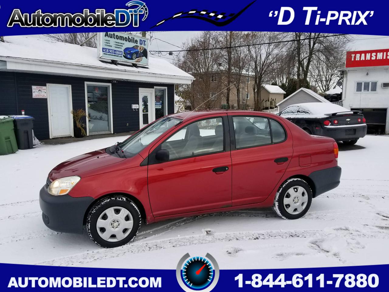 <a href=https://www.autoaubaine.com/Toyota-Echo-c6967396.html>https://www.autoaubaine.com/Toyota-Echo-c6967396.html</a>

Toyota Echo beau modèle très économique et ultra fiable et très très très propre 1.5L ancien proprio *** MRS 70ans *** millage certifié tous les papiers a lappuie! Seulement 167200KM Un autres avec 112KM De disponible

Garantie 1mois/1700KM Groupes Motopropulseur!

Possibilité dune garantie de 1 an 15000km sur groupes motopropulseur  Ont reprends votre véhicules déchange! 

*Venez nous rencontrer!Plus de 30 véhicules à bas prix, nous nous spécialisons dans les moins de 5 000$. Situé à cinq minutes du pont de Québec, 1767 boulevard Guillaume-Couture Saint-Romuald,Qc G6W 3P3. Nous sommes reconnus pour notre services après vente IMPECCABLE.
 
Financement Accord D 36 mois 22$ par semaine Taxe et Transit inclus 0 COMPTANT 1er 2ième et 3 ième chance au crédit! Membre AMVOQ * 7 jours 1-855-886-3602* Pour voir notre inventaire AutomobileDT.com Chez Automobile DT Toujours D Ti-prix!!