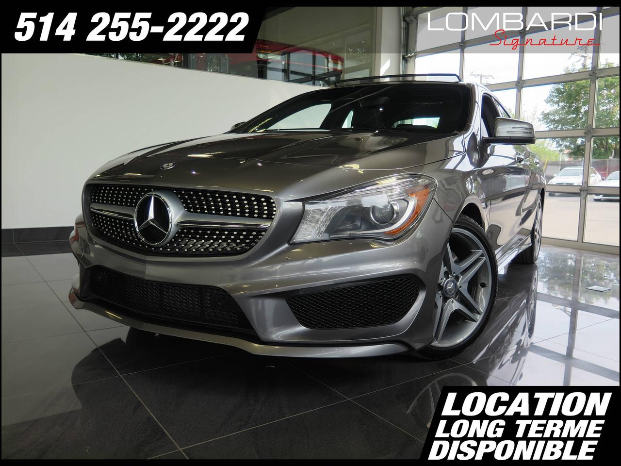 <a href=https://www.lombardisignature.com/occasion/MercedesBenz-CLA250-2014.html>https://www.lombardisignature.com/occasion/MercedesBenz-CLA250-2014.html</a>

Mercedes-Benz CLA-250 4MATIC (traction intégrale). Jantes AMG 18 po, Ensemble AMG Sport avec palonniers de changement de vitesse au volant, Bluetooth, Toit ouvrant panoramique, système de Navigation GPS, caméra de recul, phares bi-xénons, ensemble DEL, Ensemble Assitance au conducteur, Collision prévention assist, Attention assist , sièges chauffants, siège mémoire et bien plus encore!
Garantie complète manufacturier jusquà 80 000 km.

-Rapport CARPROOF disponible.
-Véhicule entièrement INSPECTÉ et reconditionné.
- 1ère, 2e chance au crédit.
-Nous prenons vos ÉCHANGES, nous lachèterons au meilleur prix.
- Livraison en moins de 24h. 
- Nous livrons partout au Canada.
-Avec financement.
- Ouvert 6 jours/5 soirs,  Lundi-Mercredi 10:00-18:00, Jeudi-Vendredi 10:00-20:00, Samedi 10:00-14:00. 

Réservez un essai routier dès aujourdhui.
Visitez www.lombardisignature.com ou venez nous rencontrer sur place ou 7200 boul. Langelier, Montréal, QC, H1S 2X6. Tél: (1) 514 255-2222 OU SANS FRAIS 1 855 781-7822.
Le prix ne comprend pas les taxes ou les frais de documentation détaillant.