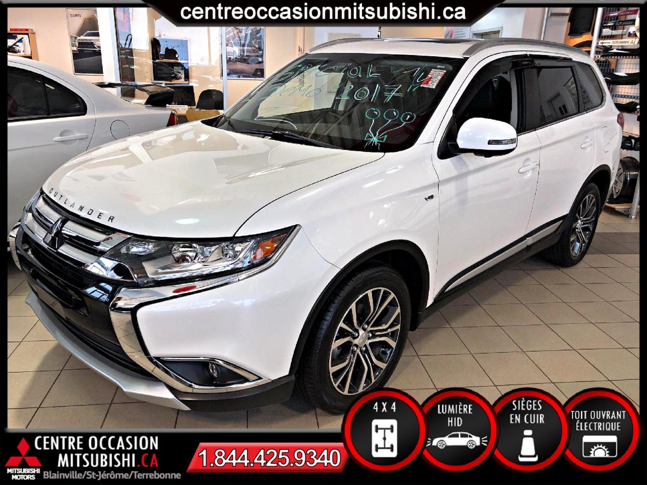 Used 2017 Mitsubishi Outlander GT 4X4 S-AWC CUIR/NAV/7PASS RABAIS 8000$ for sale in Terrebonne, QC
