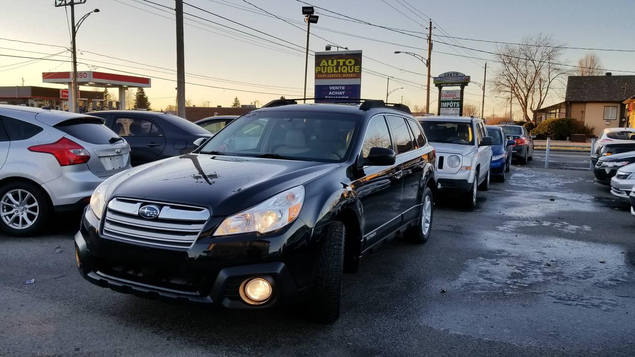 <a href=https://www.autoaubaine.com/Subaru-Outback-c6969892.html>https://www.autoaubaine.com/Subaru-Outback-c6969892.html</a>

Subaru Outback 2013, Limited, 119,000km, automatique, cuir, toit, bancs chauffants, navigation, ordinateur de bord, caméra de reculons, jamais accidentée - CarProof à lappui.

Ce vehicule est situé au 13459 Cure Labelle a St-Janvier (Mirabel)

Nos emplacements situés à Laval et à Mirabel vous offrent tous les soins requis pour votre nouveau véhicule sous un même toit : Mécanique à taux réduit si vous achetez un véhicule chez nous, des rabais sur lesthétique ainsi la teinte de vitres, débosselage sans peinture, carrosserie, remplacement de pare-brise et bien plus.

Tous nos véhicules ont un rapport dinspection détaillé, sont soigneusement préparés.

Nous vous offrons le financement 1ère, 2ème et 3ème chance au crédit ainsi que la politique du meilleur prix garanti !

Osez comparer. Avant dacheter venez rencontrer notre personnel dynamique dans un environnement sans pression. Notre mission est de vous trouver le véhicule de votre choix, selon vos critères ! Si nous ne lavons pas, nous pouvons vous le trouver ! Frais de préparation en sus.

Se habla Español !