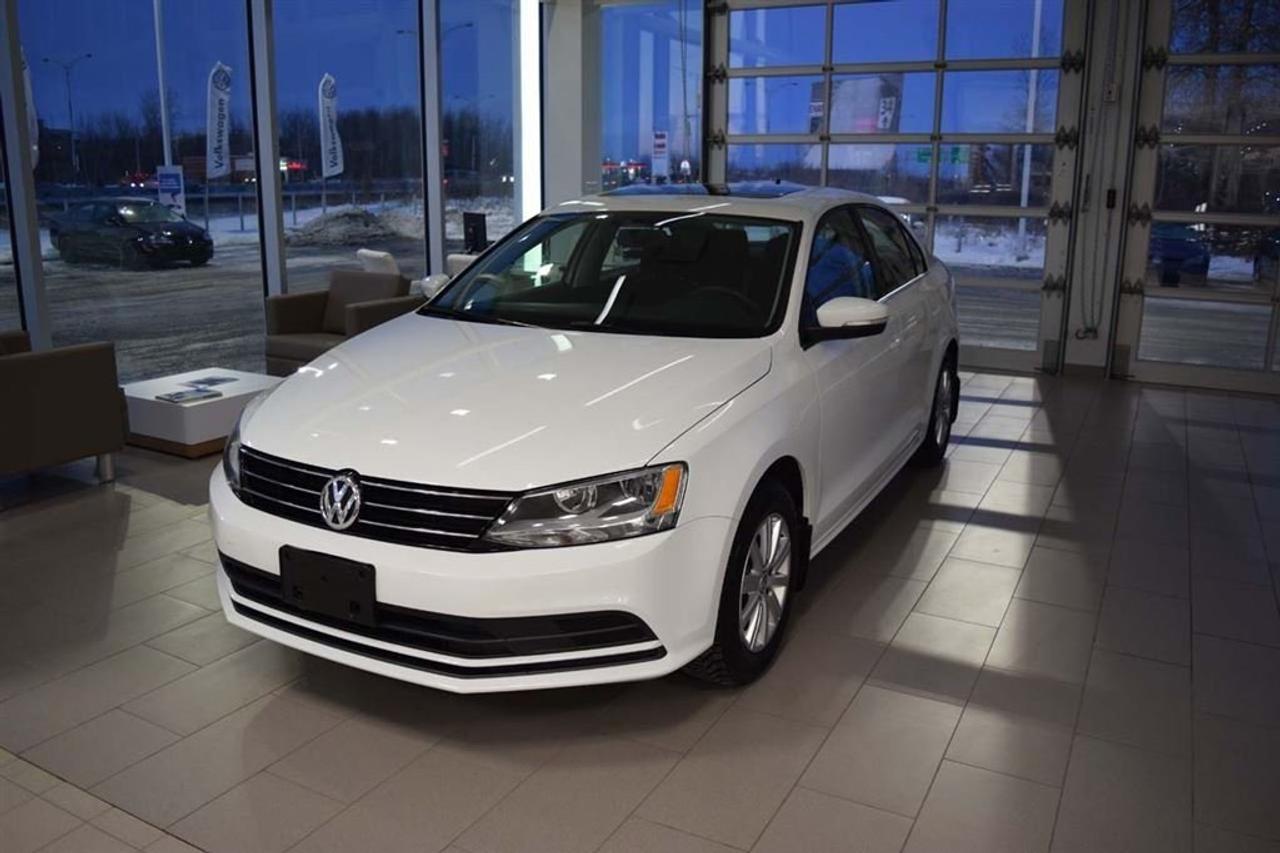 <a href=https://www.autoaubaine.com/Volkswagen-Jetta-c6980301.html>https://www.autoaubaine.com/Volkswagen-Jetta-c6980301.html</a>

Volkswagen Jetta 2.0L Trendline+ Mags Toit  2015Régulateur de vitesse, Toit ouvrant, Essuie-glaces intermittents, Anti-démarreur, Freins ABS, Contrôle de stabilité, Coussin gonflable conducteur, Coussins gonflables latéraux, Lecteur CD, Chargeur de CD, Lecteur MP3, 6 Haut-parleurs, Portes électriques, Tachymètre, Vitres électriques, Air climatisé, Commandes audio au volant, Sièges arrières rabattables, Sièges chauffants, Volant ajustable, Tapis protecteurs, Ordinateur de bord, Caméra de recul, Radio AM/FM, Direction assistée, Télédéverrouillage, Rétroviseurs chauffants, Banquette arrière divisé, Système d\alarme, Coussins gonflables arrière pour la tête, Sièges tissu, Freins à disque, Rétroviseurs électriques, Jantes en alliage, Antipatinage, Verrous de sécurité pour enfants, Sièges baquets, Prise Auxiliaire, Technologie Bluetooth intégrée, Roue de secours - Temporaire