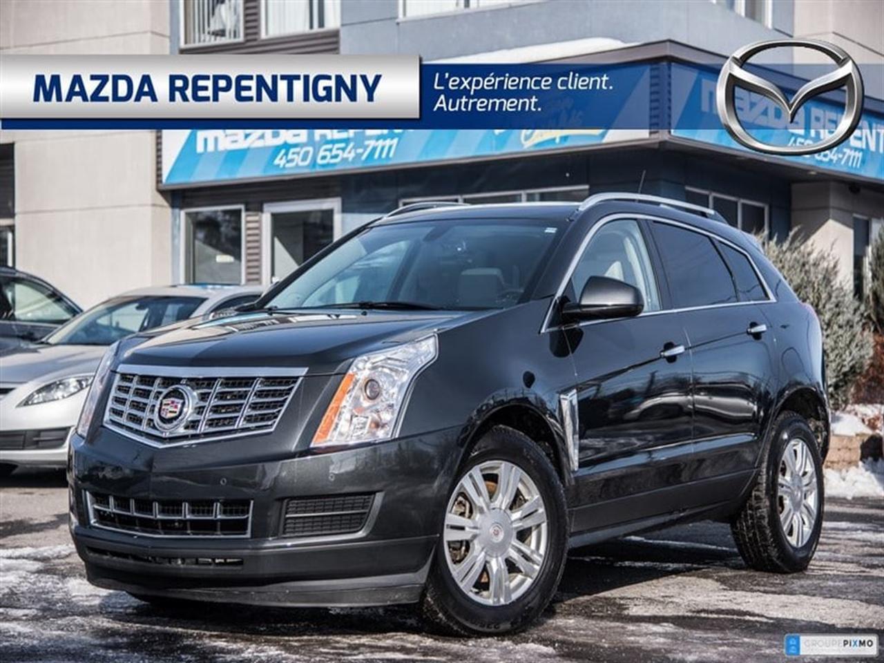 <a href=https://www.mazdarepentigny.com/occasion/Cadillac-SRX-2014.html>https://www.mazdarepentigny.com/occasion/Cadillac-SRX-2014.html</a>

navigation+camera recule+toit ouvrant+cuir+bluetooth+sièges chauffants+régulateur de vitesse+climatisation 2 zones+siège électrique+phares automatique+essuie glace détecteur de pluie+mags et plus a qui la chance !!!    Mazda Repentigny: Votre concessionnaire de choix pour un véhicule neuf ou doccasion. Financement à partir de 0,9% pour un véhicule doccasion certifié. Financement 1-2-3e chance au crédit disponible. Meilleurs taux de lindustrie.   Venez voir pourquoi nous sommes votre référence automobile.     Faites un essai routier dès aujourdhui de votre prochain véhicule acheté chez Mazda Repentigny