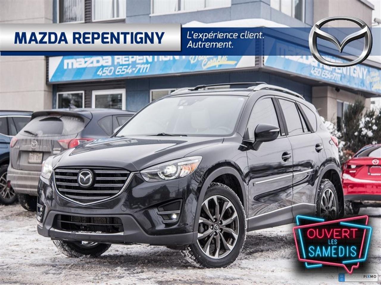 <a href=https://www.mazdarepentigny.com/occasion/Mazda-CX5-2016.html>https://www.mazdarepentigny.com/occasion/Mazda-CX5-2016.html</a>

navigation+camera recule+toit ouvrant+cuir+bluetooth+sièges chauffants+régulateur de vitesse+climatisation 2 zones+siège électrique+phares automatique+essuie glace détecteur de pluie+mags et plus a qui la chance !!!    MAINTENANT OUVERT LE SAMEDI !!! Mazda Repentigny: Votre concessionnaire de choix pour un véhicule neuf ou doccasion. Financement à partir de 0% pour un véhicule doccasion certifié. Financement 1-2-3e chance au crédit disponible. Meilleurs taux de lindustrie.   Venez voir pourquoi nous sommes votre référence automobile.     Faites un essai routier dès aujourdhui de votre prochain véhicule acheté chez Mazda Repentigny