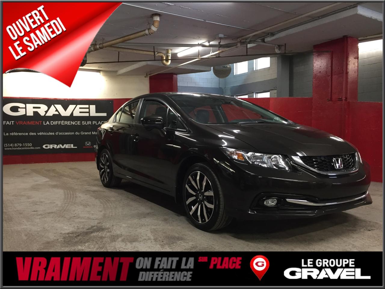Used 2014 Honda Civic Touring - Cuir for sale in Montréal, QC