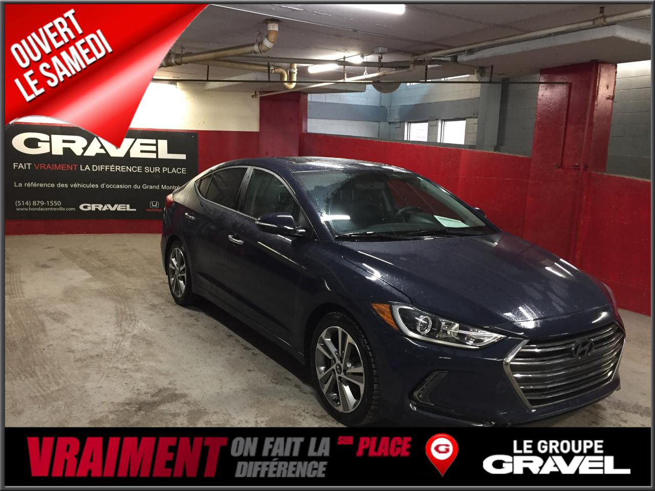 Used 2017 Hyundai Elantra Ltd - Cuir - Toit for sale in Montréal, QC