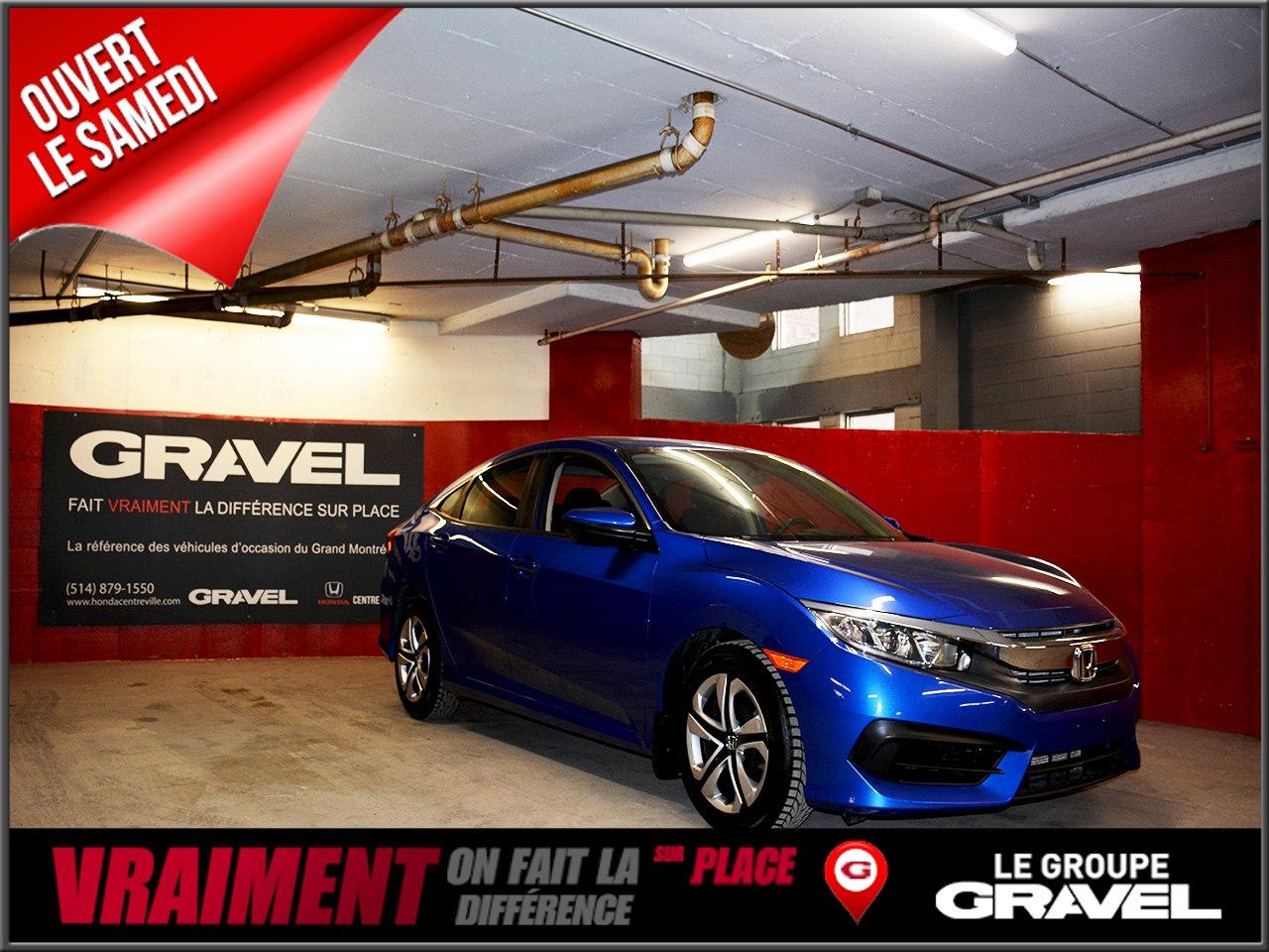 Used 2016 Honda Civic Lx - Bluetooth for sale in Montréal, QC