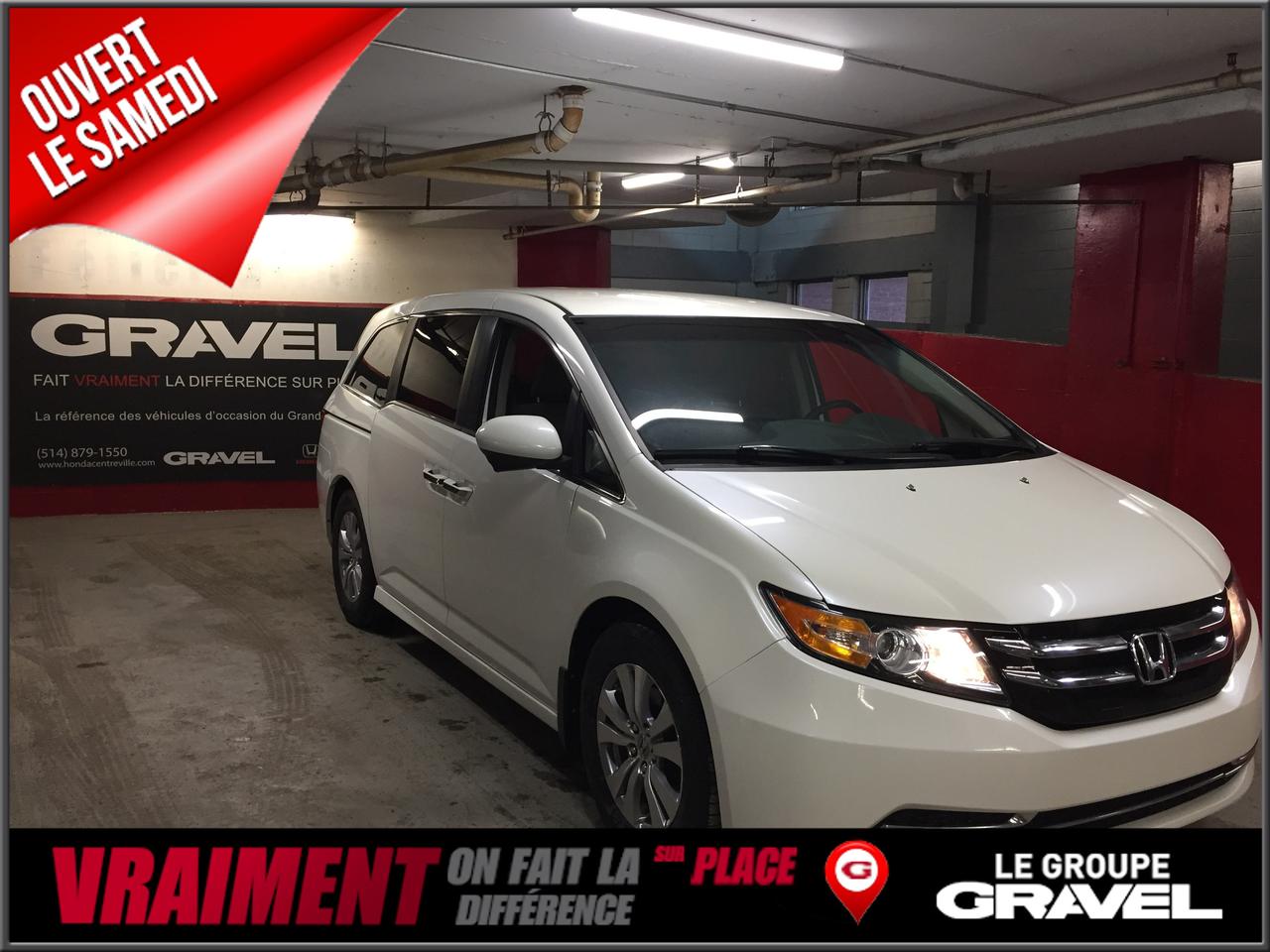 <a href=https://www.gravelhondacentreville.com/occasion/Honda-Odyssey-2014.html>https://www.gravelhondacentreville.com/occasion/Honda-Odyssey-2014.html</a>

Jamais accidenté! un seul propriétaire! PORTE COULLISSANTE ÉLECTRIQUE - A/C AUTOMATIQUE 3 ZONES - BLUETOOTH - ENTRÉ ET DÉMARRAGE SANS CLÉ - CAMERA DE RECULE - PORT USB - SIÈGE CHAUFFANT ET ÉLECTRIQUE - LECTEUR CD - CONTRÔLE AUDIO AU VOLANT - VITRE ÉLECTRIQUE - PORTE ÉLECTRIQUE - MIROIR ÉLECTRIQUE ET CHAUFFANT *** nous avons la solution pour vous « 1ère, 2e, 3e & 4e chance au crédit, 100 % approuvé » vous vendez votre véhicule ? Nous payons le maximum pour votre véhicule déchange, même si vous nachetez pas chez nous « Évaluation gratuite & Rapide » Gravel Honda Centre-Ville est situé au 1124 rue de Bleury à Montréal « Lundi au vendredi de 9:00 à 21:00 et le samedi de 10:00 à 16:00 » pour consulter notre inventaire complet « www.gravelhondacentreville.com » ********************************************************************************** Never been accidented! Only one owner ! - AUTO A/C KEYLESS ENTERY - POWER SLIDDING DOOR - BACKUP CAMERA - HEATED SEAT - POWER SEAT - BLUETOOTH - USB AND AUX PORT - POWER WINDOWS - POWER DOORLOCK - MIROIR ÉLECTRIQUE AND HEATHED *** Get de best pre-owned vehiclE at the best Price! All our vehicles are inspected in 104 points by our certified techniciens. Additionally, you will get vehicle maintenances histories and the Carproof report for free. Problem with your credit ? We have the solution « 1st, 2nd, 3rd & 4th chance of credit, 100 % approved » Selling your vehicle? We pay the maximum for your exchange vehicle, even if you do not buy from us « Free Evaluation » Gravel Honda Center-Ville is located at 1124 rue de Bleury in Montreal « Monday to Friday from 9:00 to 21:00 and Saturday from 10:00 to 16:00 » To view our complete inventory www.gravelhondacentreville.com