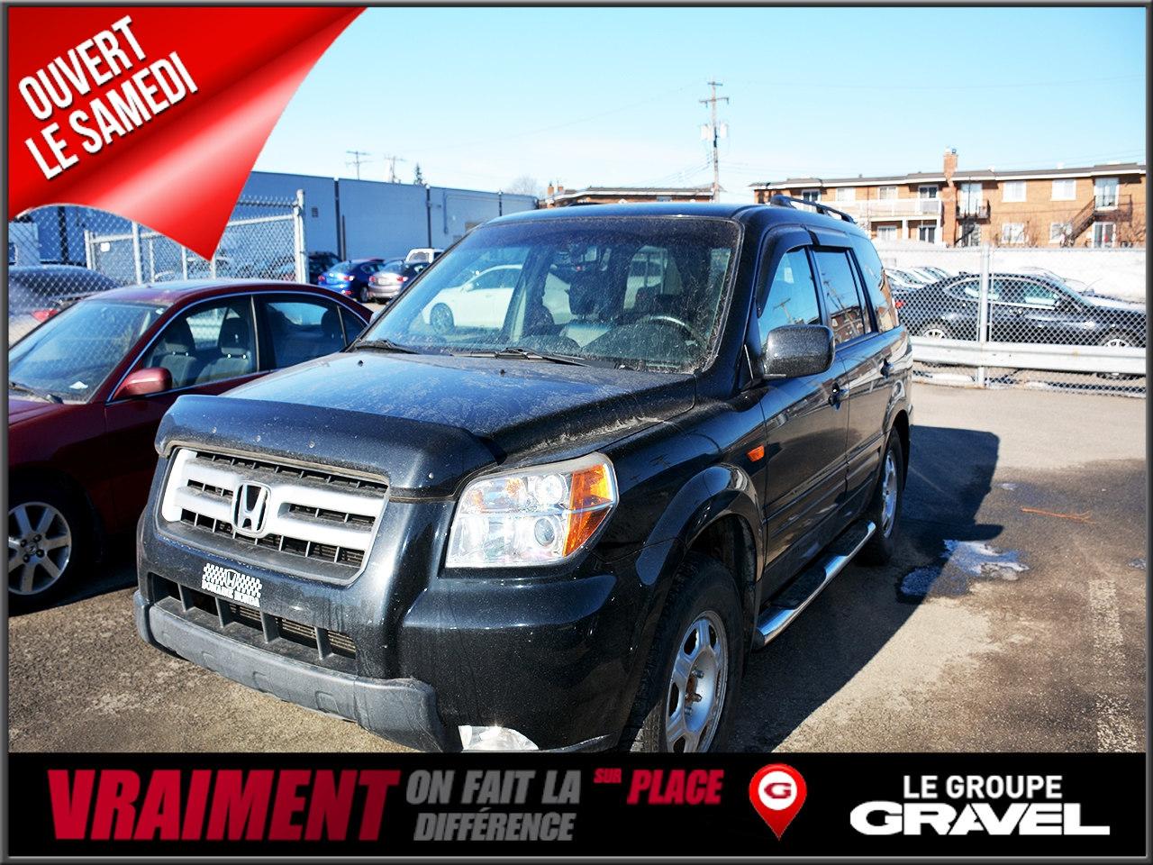 <a href=https://www.gravelacura.com/occasion/Honda-Pilot-2007.html>https://www.gravelacura.com/occasion/Honda-Pilot-2007.html</a>

Jamais Accidenté ! Un Seul Propriétaire ! CUIR -TOIT OUVRANT- FREINS BON A 90% - Inspection complète - Condition générale exceptionnelle et l`inspection certifiée de ACURA est complétée. 2e ET 3e CHANCE AU CRÉDIT SUR PLACE. LE PLUS bas kilométrages AU CANADA -COMME NEUF_ Salle dexposition intérieure ! Ouvert le samedi de 10h / 16h. Véhicules doccasion certifiés en 100 points mécanique et esthétique. Les techniciens chevronnés de GRAVEL ACURA Metropolitain vous remettent un rapport dinspection détaillé et un rapport CARPROOF sans frais supplémentaire! Bienvenue à tous, Stationnement gratuit intérieur pour tous les clients. Service de voiturier pour stationnement sans tracas. GRAVEL ACURA Metropolitain fait vraiment la différence sur place, venez nous mettre au défi. www.gravelauto.com. GRAVEL ACURA Metropolitain na quun seul but, celui de donner le meilleur service après-vente et les meilleurs prix. Les employés dévoués de chez GRAVEL ACURA sont dune transparence sans faille et vous font la promesse de vous faire vivre une expérience dachat excitante. Venez nous mettre au défi chez GRAVEL ACURA Metropolitain . Nos véhicules neufs et usagés sont stationnés dans une salle de montre et garage intérieurs. Tous nos véhicules sont inspectés, certifiés en 125 points et chez GRAVEL ACURA Metropolitain, on ne lésine pas avec la sécurité. Venez constater par vous-même la qualité de tous nos véhicules d`occasion. LE GROUPE GRAVEL, DEPUIS 1952? Pour un service sans limite! www.gravelauto.com. Nous répondons aux demandes dinformations par courriel 7/7 jours. Livraison partout au Québec!    ---- Never been accidented! Only one owner. Great overall condition and certified Acura inspection completed. 2nd and 3rd chance credit available. Dealership with an indoor showroom open on Saturdays from 10am to 4pm. Certified used vehicles with 100 point mechanical inspections. We are all about safety! Experienced technicians from GRAVEL ACURA Metropolitain will provide you with a detailed inspection report and carproof at no extra cost! Free limo service! The staff at GRAVEL ACURA Metropolitain really makes a difference in house, so check us out online www.gravelauto.com GRAVEL ACURA Metropolitain has one main goal : to give the best customer service with the best prices. Our dedicated sales team GRAVEL ACURA Metropolitain at will make your car shopping experience a dream. Come see us at GRAVEL ACURA Metropolitain. All our new and used vehicles are in our indoor showroom so come see for yourself the quality of service we can offer! Le Groupe Gravel, in business since 1952....For a service with no limits: www.gravelauto.com We will respond to your questions 7/7 days. Vehicles can be delivered anywhere in Quebec