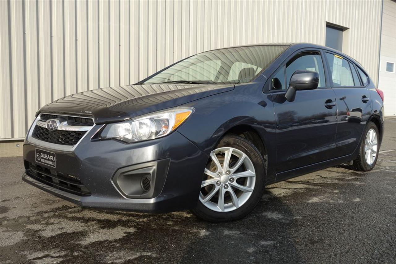 <a href=https://www.subaruvictoriaville.ca/occasion/Subaru-Impreza-2014.html>https://www.subaruvictoriaville.ca/occasion/Subaru-Impreza-2014.html</a>

** VÉHICULE CERTIFIÉ SUBARU ** incluant Garantie Limitée, Privilège déchange, Assistance Routière, Rapport Carproof et Inspection en 152 points approuvé par des techniciens Subaru.     Caractéristiques clés ; Transmission CVT Lineartronic®, Système de contrôle de la dynamique du véhicule (système intégré de contrôle de stabilité et de traction), Climatiseur avec système de filtration dair, Connectivité pour téléphones mobiles Bluetooth®(à activation vocale), Rétroviseurs extérieurs couleur caisse à réglage électrique, dégivrants et escamotables, Jantes en alliage daluminium de 16 po, Phares automatiques, Intégration audio iPod®/USB et fonction daudio en continu Bluetooth®, Sièges avant chauffants. Garantie supplémentaire et Rapport CarProof disponible pour vous !     ** BALANCE DE GARANTIE DE SUBARU CANADA VALIDE JUSQUEN AOÛT 2019 OU 100 000 KM ** WWW.SUBARUVICTORIAVILLE.CA     English service is also available. You are welcome to contact us by email or call.