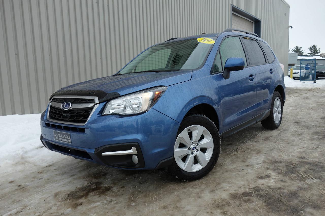 <a href=https://www.subaruvictoriaville.ca/occasion/Subaru-Forester-2017.html>https://www.subaruvictoriaville.ca/occasion/Subaru-Forester-2017.html</a>

** VÉHICULE CERTIFIÉ SUBARU ** incluant Garantie Limitée, Privilège déchange, Assistance Routière, Rapport Carproof et Inspection en 152 points approuvé par des techniciens Subaru.     Caractéristiques clés ; Boîte CVT Lineartronic® (boîte à variation continue), Fonction X-MODE et contrôle dadhérence en descente , Système dinfodivertissement avec écran tactile de 6,2 po, intégration des téléphones intelligents, applications et services STARLINKMC, Caméra de recul, Sièges avant chauffants avec sellerie en tissu de première qualité. Déflecteur à la ligne de toit, Siège conducteur à dix réglages électriques, Jantes en alliage daluminium de 17 po, Phares à allumage/extinction automatiques, Antibrouillards halogènes à réflecteurs multiples. Garantie supplémentaire et Rapport CarProof disponible pour vous !     ** BALANCE DE GARANTIE DE SUBARU CANADA VALIDE JUSQUAU 30 NOVEMBRE 2021 OU 100 000 KM ** WWW.SUBARUVICTORIAVILLE.CA     English service is also available. You are welcome to contact us by email or call.