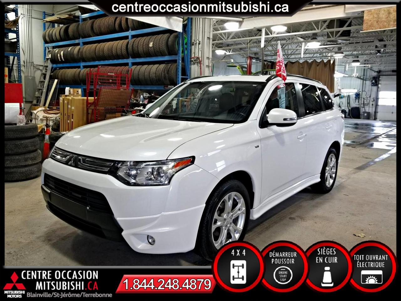 Used 2014 Mitsubishi Outlander GT LIMITED kit de jupe + aileron + hitch for sale in Blainville, QC