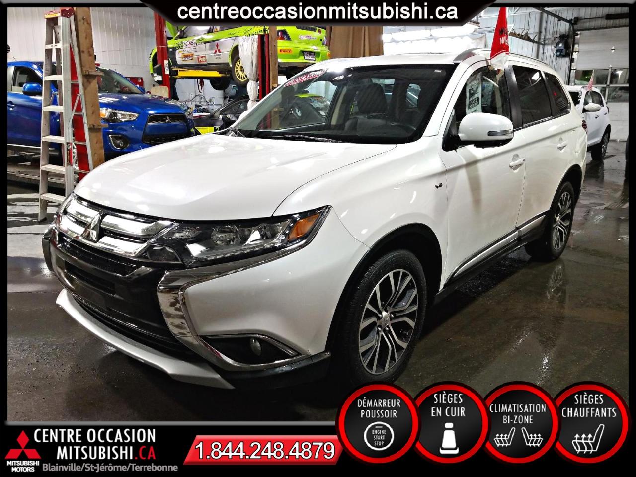 Used 2016 Mitsubishi Outlander GT 4x4 CUIR - TOIT - 710 WATTS for sale in Blainville, QC