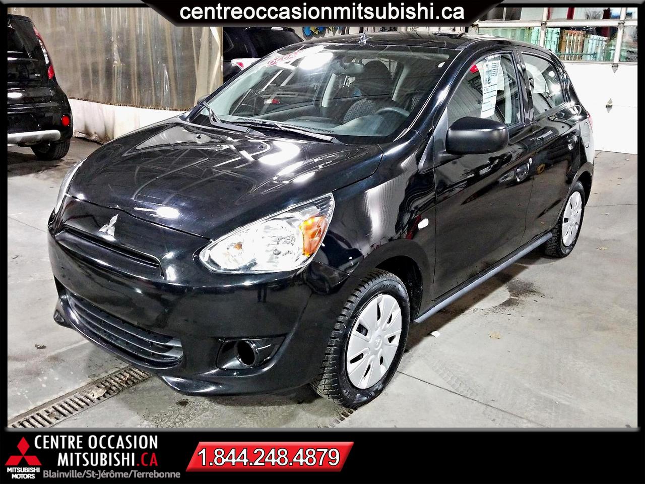 <a href=http://www.centreoccasionmitsubishi.ca/occasion/Mitsubishi-Mirage-2014.html>http://www.centreoccasionmitsubishi.ca/occasion/Mitsubishi-Mirage-2014.html</a>

Mitsubishi Mirage ES 2014 Automatique 
Pour plus d information n hésitez pas à communiquer avec nous via notre site internet ou par téléphone au 450-419-4929
Quand vous achetez chez Boisvert Mitsubishi, voici ce que vous achetez! 
Carproof inclus sur tous les véhicules ,inspecté et reconditionné par nos techniciens certifiés selon les normes de Mitsubishi, kilométrage certifié, première vidange dhuile gratuite, garage mandataire de la SAAQ (nous immatriculons le véhicule en succursale) et bien plus encore!!! 
Ce prix inclut un rabais de 2000$ avec le financement offert par Boisvert Mitsubishi. 
Ce rabais peut également être jumelé au taux doccasion certifié Mitsubishi.  
Loffre peut être retirée en tout temps sans préavis
Nous offrons des solutions de financement pour tous les clients, que ce soit en première, deuxième ou troisième chance au crédit. Prenez rendez-vous pour une pré-approbation avec notre spécialiste!
Vous ne trouvez pas le véhicule de vos rêves sur notre site internet? 
Nous pouvons le trouver pour vous! 
Communiquez avec nous par courriel ou par téléphone et nous trouverons la perle rare que vous attendez depuis déjà trop longtemps ! 
Nous sommes aussi ouvert le samedi de 10h à 16h pour mieux vous servir!
Pierre-Olivier Tanguay 
(450) 419-4929 ou 1-844-447-0596	
ptanguay@boisvertmitsubishi.com
CP=0
WWW.CENTREOCCASIONMITSUBISHI.CA