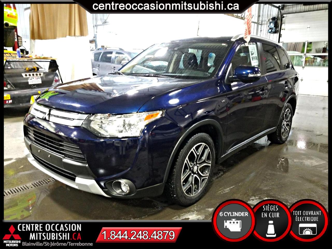 Used 2015 Mitsubishi Outlander GT NAVIGATION 4x4 CUIR, HID, TOIT for sale in Blainville, QC