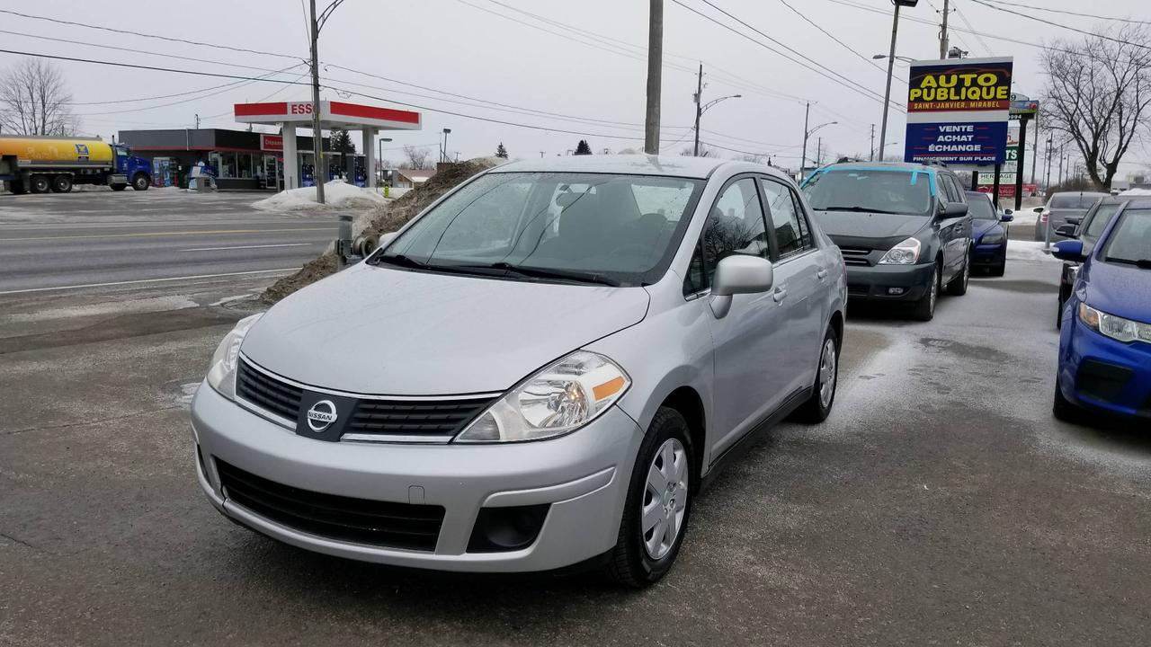 <a href=https://www.autoaubaine.com/Nissan-Versa-c7018152.html>https://www.autoaubaine.com/Nissan-Versa-c7018152.html</a>

Nissan Versa 2008, automatique, 160,800km, groupe électrique, air climatisé, prête à partir!

Ce véhicule est situé au 13459 Boulevard Curé Labelle à Mirabel (sortie 31 sur lautoroute 15 Nord).

Nos sites situés à Laval et Mirabel vous offrent tous les soins requis pour votre nouveau véhicule sous un même toit : Mécanique  à taux réduit si vous achetez un véhicule chez nous, des rabais sur lesthétique ainsi la teinte de vitres, débosselage sans peinture, carrosserie, remplacement de pare-brise et bien plus.

Tous nos véhicules ont un rapport dinspection détaillé, sont soigneusement préparés.

Nous vous offrons le financement 1ère, 2ème et 3ème chance au crédit ainsi que la politique du meilleur prix garanti !
Approbation rapide par notre site web autopublique.ca ou par telephone. 1ere, 2e, 3e chance au credit. Aucun cas refusé. Dépot peut être requis dans certains cas.
Osez comparer. Avant dacheter venez rencontrer notre personnel dynamique dans un environnement sans pression. Notre mission est de vous trouver le véhicule de votre choix, selon vos critères ! Si nous ne lavons pas, nous pouvons vous le trouver ! Frais de préparation en sus.

Les deux commerces étant situés sur Cure Labelle, notre accessibilité est facile et rapide.Par lautoroute 440, autoroute 640, autoroute 15 et autoroute 13. Tous les chemins mènent a Auto Publique. Avec vous, sur la route de la vie !

Nous vendons et achetons toutes les marques de vehicules, dont Audi, BMW, Chevrolet, Chrysler, Ford, GM, GMC, Hyundai, Kia, Honda, Fiat, Smart, Mercedes, Mercedes Benz, Toyota, Range Rover, Land Rover, Volvo, Volkswagen, et encore plus.

Se habla Español !