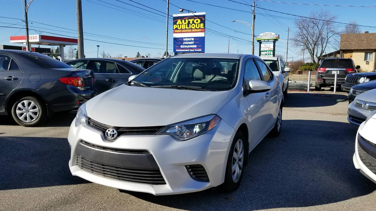 <a href=https://www.autoaubaine.com/Toyota-Corolla-c6961949.html>https://www.autoaubaine.com/Toyota-Corolla-c6961949.html</a>

Toyota Corolla LE 2016, 80,500km, automatique, groupe électrique, air climatisé, bluetooth, cruise controle, contrôles au volant, caméra de recul, jamais accidenté - CarProof à lappui.

Ce vehicule est situé au 13459 Cure Labelle a St-Janvier (Mirabel)

Nos emplacements situés à Laval et à Delson vous offrent tous les soins requis pour votre nouveau véhicule sous un même toit : Mécanique à taux réduit si vous achetez un véhicule chez nous, des rabais sur lesthétique ainsi la teinte de vitres, débosselage sans peinture, carrosserie, remplacement de pare-brise et bien plus.

Tous nos véhicules ont un rapport dinspection détaillé, sont soigneusement préparés.

Nous vous offrons le financement 1ère, 2ème et 3ème chance au crédit ainsi que la politique du meilleur prix garanti !

Osez comparer. Avant dacheter venez rencontrer notre personnel dynamique dans un environnement sans pression. Notre mission est de vous trouver le véhicule de votre choix, selon vos critères ! Si nous ne lavons pas, nous pouvons vous le trouver ! Frais de préparation en sus.

Se habla Español !