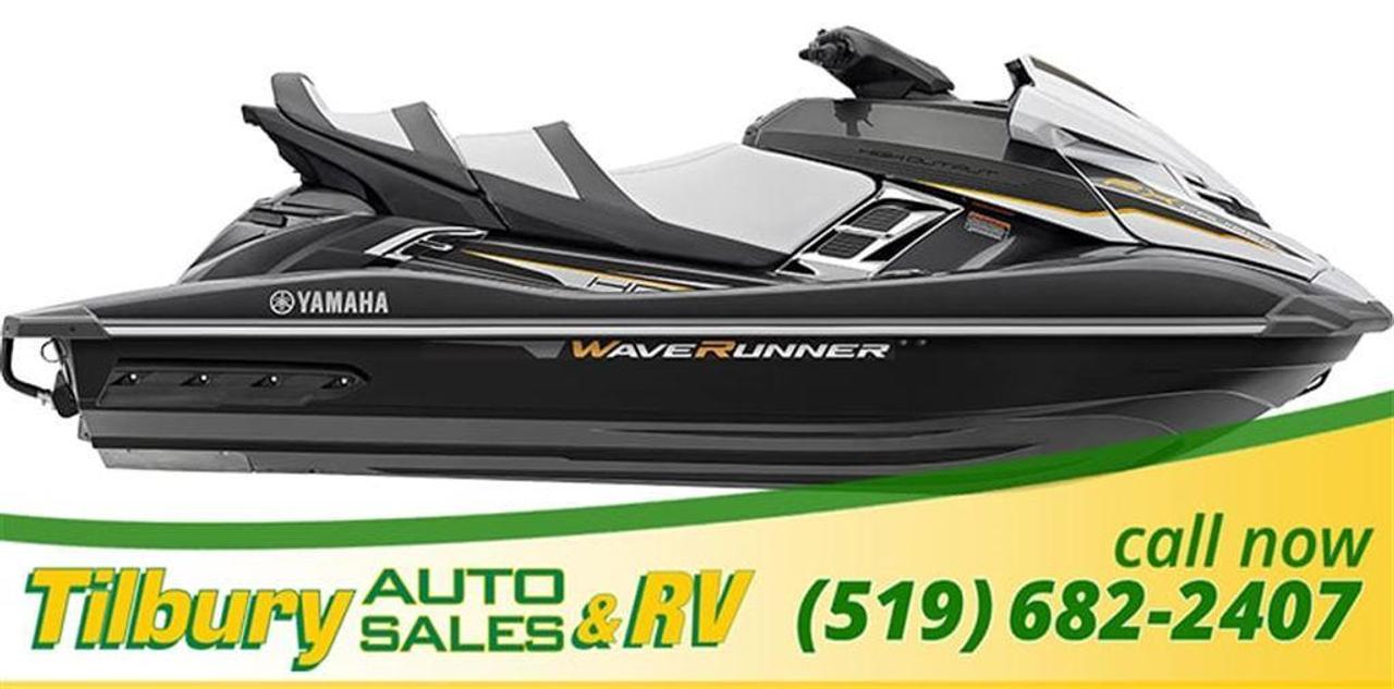 <p>CONTACT US AT THE DEALERSHIP FOR MORE INFORMATION AT 519-682-2407 OR VISIT US AT 20600 HWY #42, TILBURY, ONTARIO. The FX Cruiser HO offers a premium blend of luxury and technology. With a reliable 1.8-litre High Output Yamaha marine engine and RiDETM by Yamaha, this machine offers an unmatched driving experience along with all the features and amenities you need for all-day cruising comfort. The worlds first dual handlebar throttle control system is easy and intuitive. Pull the right lever to go forward, and the left lever for reverse. Pull them both, or in any combination, and the system reacts with precise control. The theatre-style three-person Cruiser Seat features double top stitching designed to provide plush accommodations for all-day touring. Spacious dry storage area is perfect for towels and other essentials. The FX Cruiser HO is powered by Yamahas 1812cc, high output engine which is the largest displacement engine in the PWC industry. This new generation of power balances high performance, economy, environmental awareness and the reliability Yamaha is famous for. Wet Sump Lubrication: Uses two engine oil pumps to deliver lubricated oil to each moving part with water-jacketed sump and oil backflow protection. Slant Detection Switch: Electronic switch stops engine and oil pumps immediately if watercraft becomes overturned, protecting motor from unwanted water ingestion. High Volume Intake Box: With flame arrestor and water repellent air filter protecting the engine from unwanted water ingestion Electronic Fuel Injection (EFI): Advanced multi-point fuel injection system utilizing a single electronically controlled throttle body and multiple reliable sensors working in armory for optimum air/fuel mixture under any condition. The result is a smooth, high power output with low fuel consumption and low exhaust emissions. Yamaha Engine Management System (Y.E.M.S.): An integrated, computerized management system that controls and adjusts such functions as ignition timing, fuel injection mapping, engine diagnostics and off throttle steering (OTS). The OTS function of Y.E.M.S. activates when the operator releases the throttle lever and attempts to steer the watercraft. This assists the operator in turning while the watercraft is decelerating. Open Loop Cooling: A proven industry standard that uses water to cool the motor resulting in better efficiency, less moving parts, less heat build up and less maintenance. Thermostatic Cooling System: Water flow through the engine is automatically controlled through a thermostat sensor. Corrosion Protection System: Sacrificial zinc anodes protect the engine from harmful galvanic corrosion. Stainless steel fasteners (nuts, bolts, hardware) provide a long service life. Cylinders, cases and heads are treated with a durable oxide coating to form a barrier between corrosion and expensive engine parts. Yamaha Sound Suppression System: Reduces engine noise and vibration for a quieter, more comfortable ride.</p>