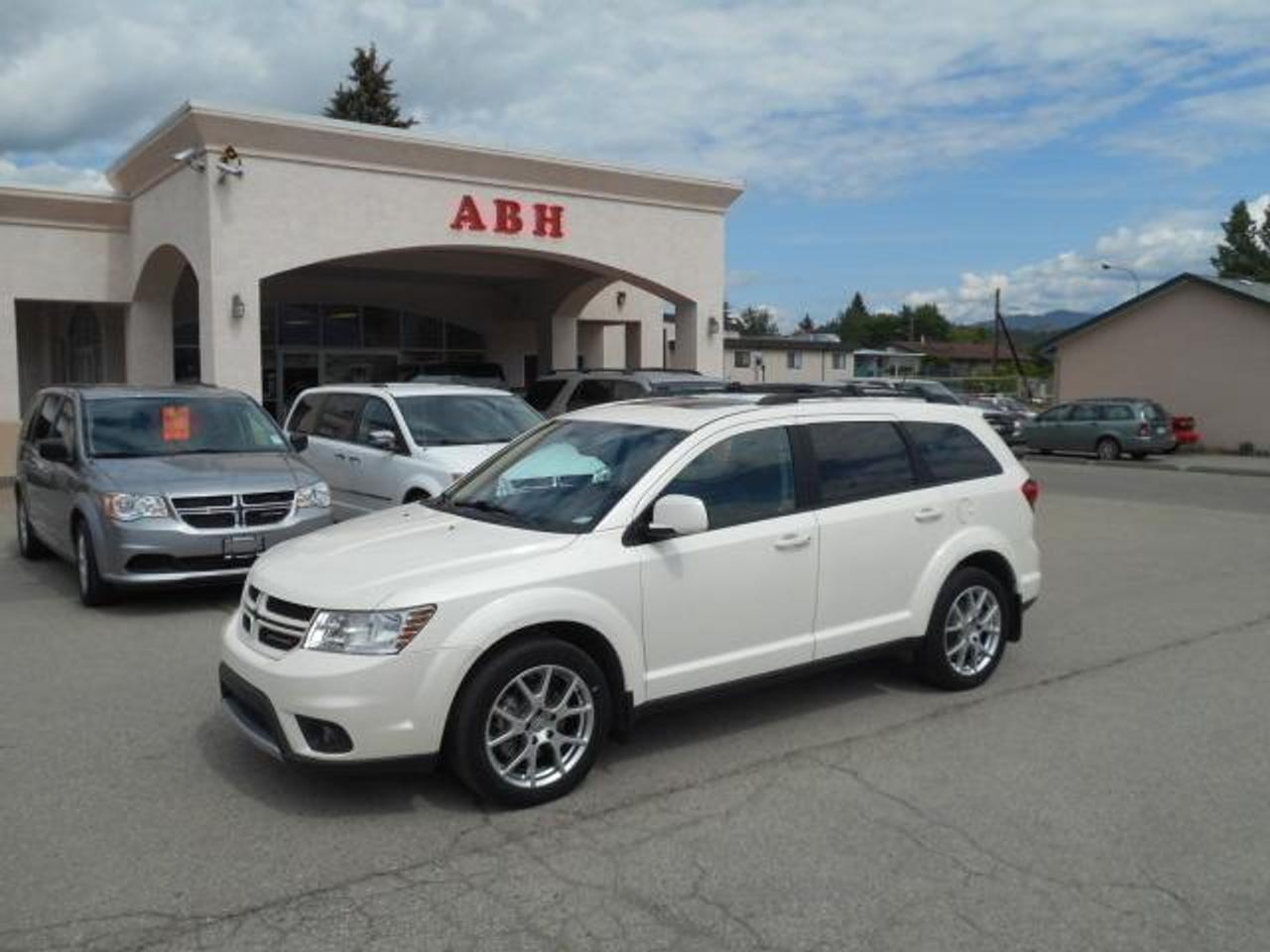 Full load! R/T package. Navigation, heated seats, leather interior, sunroof and many more options. Sporty, roomy, fuel efficient pentastar v6. AWD for all weather driving. Balance of factory warranty. ABH Car Sales in Grand Forks proudly serving the Okanagan and region: Kelowna, West Kelowna, Vernon, Penticton, Armstrong, Coldstream, Enderby, Kamloops, Lake Country, Lumby, Merritt, Osoyoos, Oyama, Peachland, Revelstoke, Salmon Arm, Sicamous, Rock Creek, Midway, Nelson, Castlegar, Trail, Cranbrook, Creston, and Summerland. Financing available.