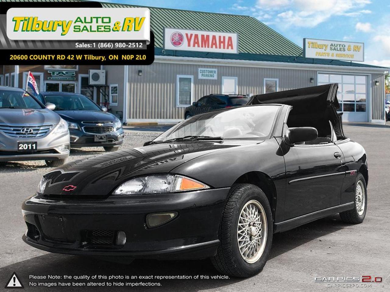 Used 1999 Chevrolet Cavalier DROP TOP!! **AS IS** SUPER LOW KM for sale in Tilbury, ON